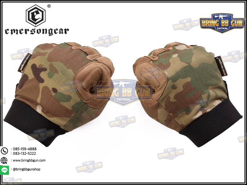 ถุงมือเต็มนิ้ว ยี่ห้อ Emerson รุ่น Tactical Lightweight Camouflage Gloves (Tactical Gloves)