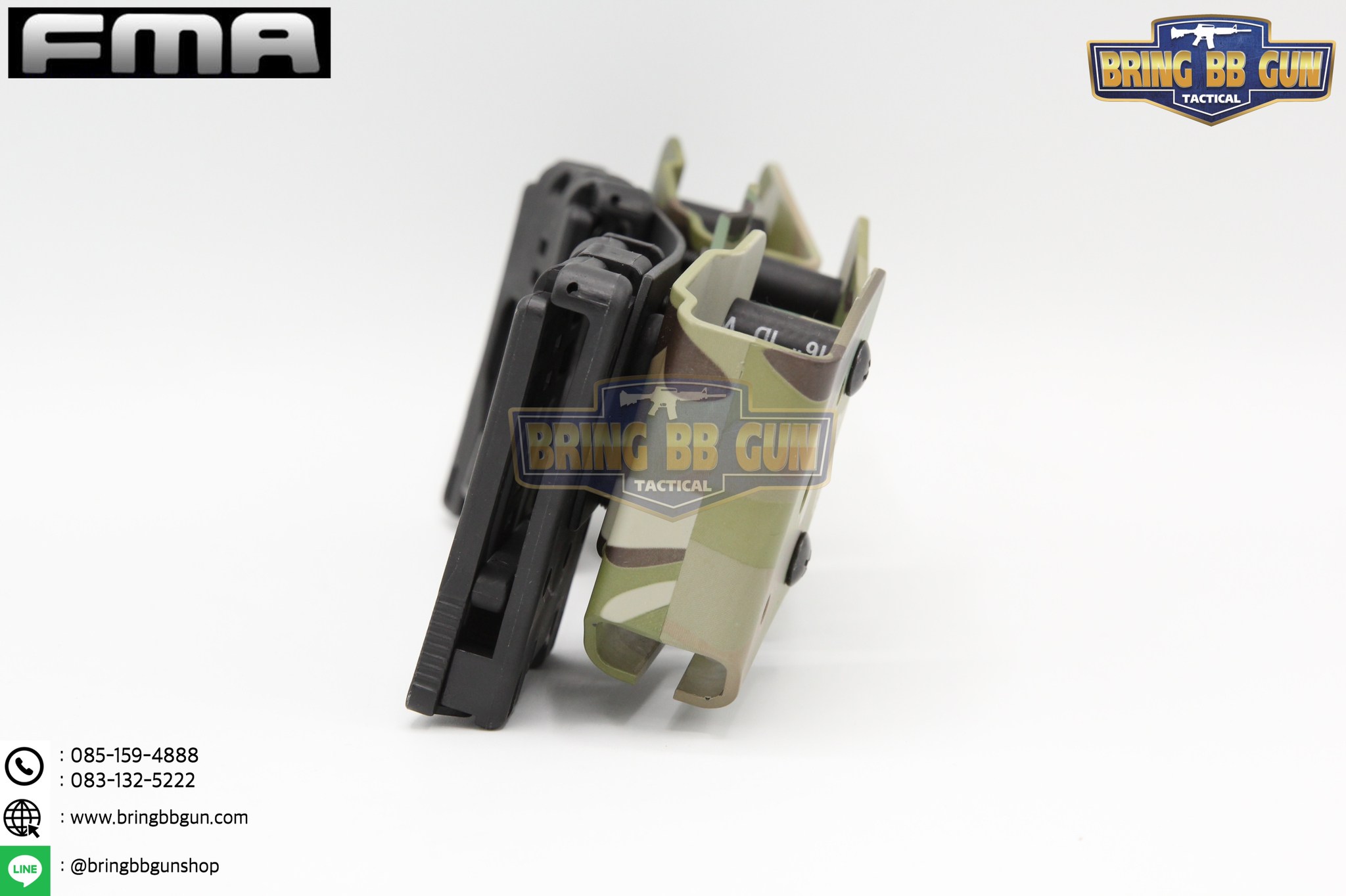 ซองแม็กกาซีนปืนสั้น 9mm.(ซองแม็กกาซีนปืนสั้นสามช่อง) (IPSC pouch for 9mm.) FMA