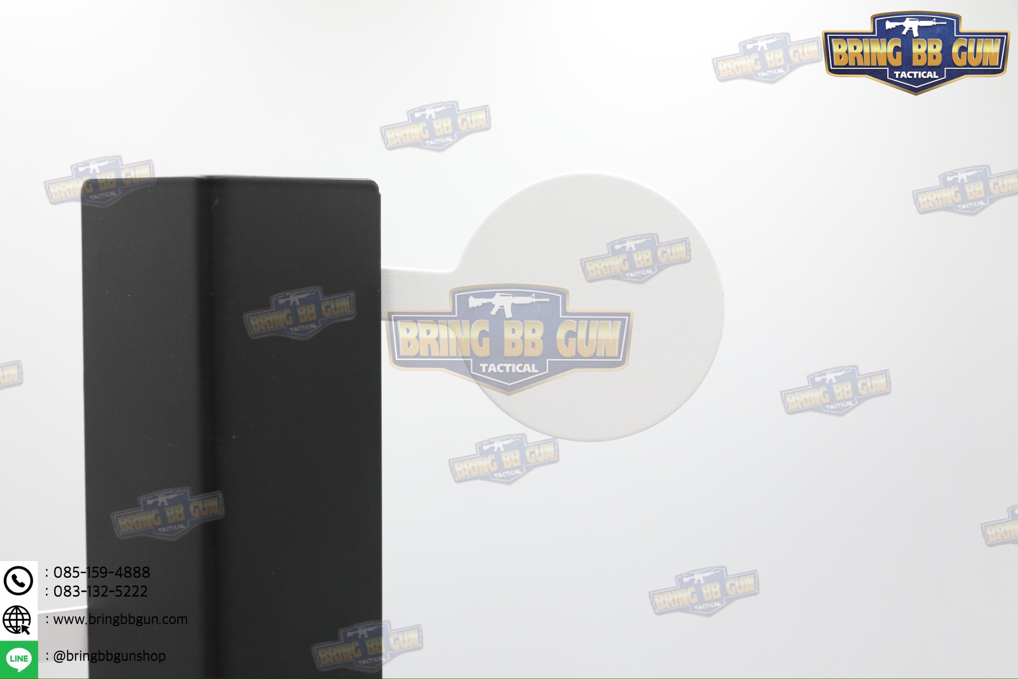 เป้าเพลทเหล็กสำหรับฝึกซ้อมยิงปืนบีบีกัน รุ่น แนวตั้งสวิงซ้าย-ขวา (Dueling Tree Stand Range Reactive Target) (Swing Shooting Target Stand)