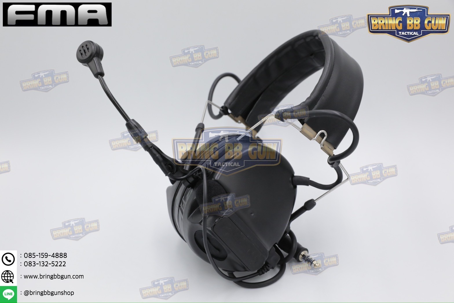 หูฟังสื่อสารตัดเสียงได้ ทรง Comtac III ยี่ห้อ FMA (Peltor ComTac III Tactical Advanced Combat Headset) (tactical communication shooting headset noise reduction) (Comtac III)