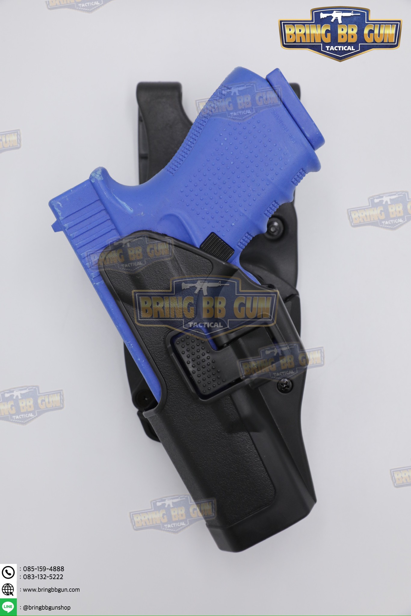 Adapter ปลดไวซองปืน BT + เพลทโหลดต่ำ BH (TEK-MOUNT+Low Ride Belt) (360 Degree base adapter) (QUICK CONNECT MOUNTING SYSTEM) (Insert Disk and Receiver) (Blade)