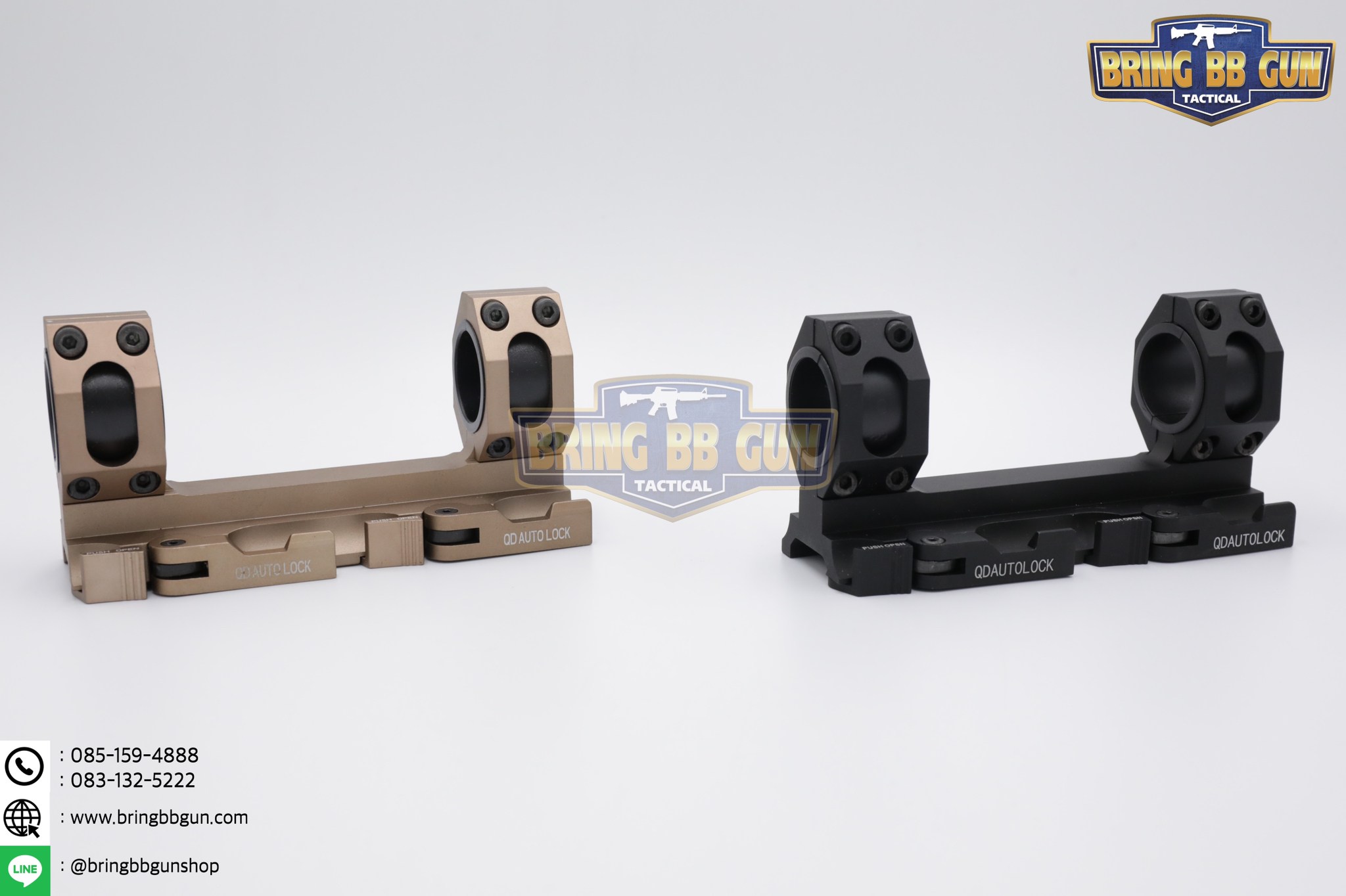 ขาจับกล้องคู่แบบปลดไว (ไซค์เล็ก) Scope AR Recon QD Mount ขาจับกล้องขนาดวง 25 และ 30mm. รุ่นปลดไว จับราง 20 mm.