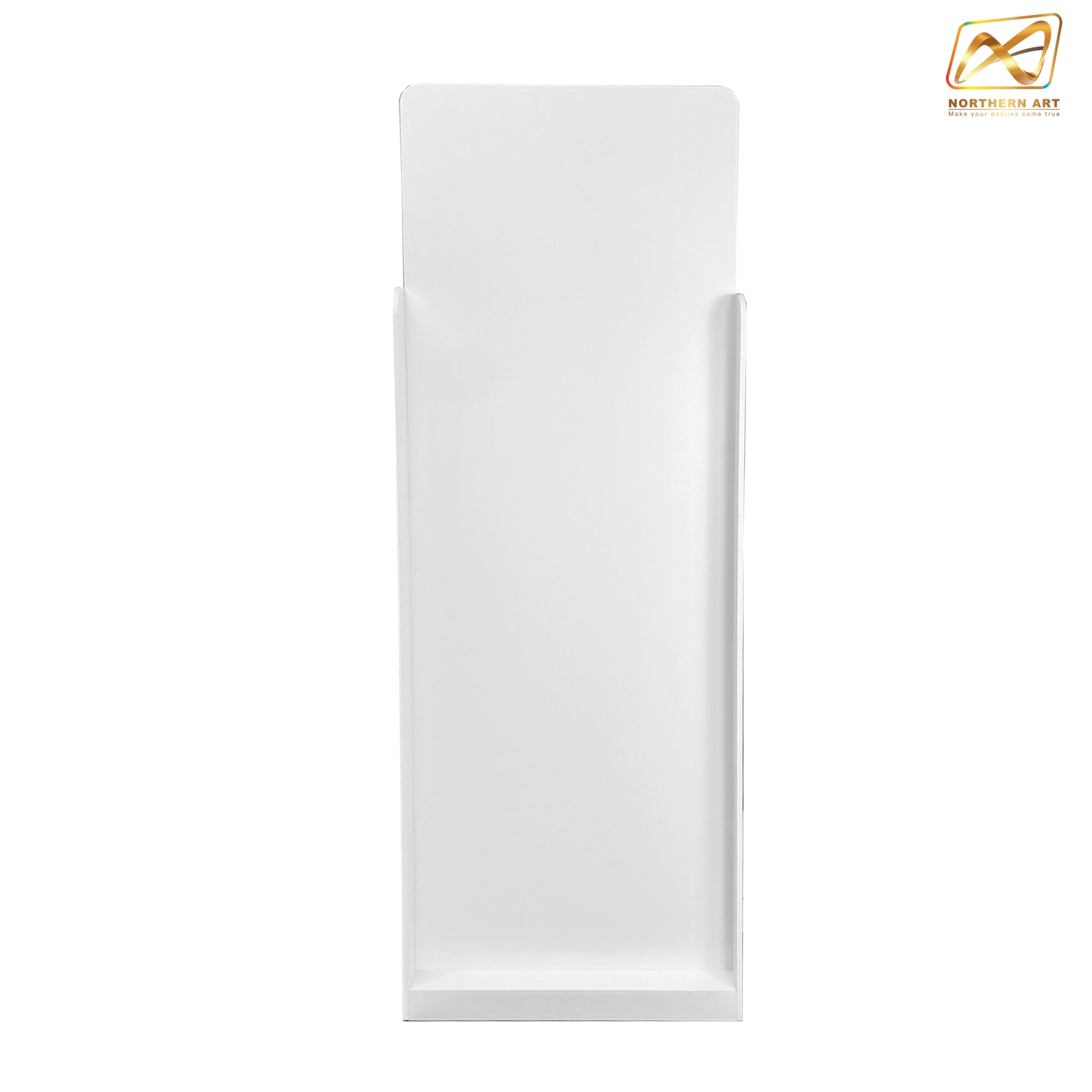 ชั้นวางสินค้าพลาสวูด รุ่น H05 ขนาด (W)50 x (D)35 x (H)155 ซม. พลาสวูดหนา 8 มม.พร้อมงานพิมพ์สติ๊กเกอร์ ( ราคาไม่รวมขอแขวนและป้ายราคา )