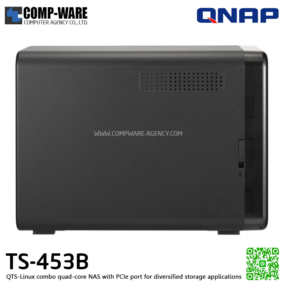 QNAP NAS (4-Bay) TS-453B (4GB RAM up to 8GB) Quad-Core Intel Celeron J3455, No HDD // สินค้า EOL หมดแล้วหมดเลย กรุณาสอบถามสถานะสินค้าล่าสุดก่อนสั่งซื้อค่ะ