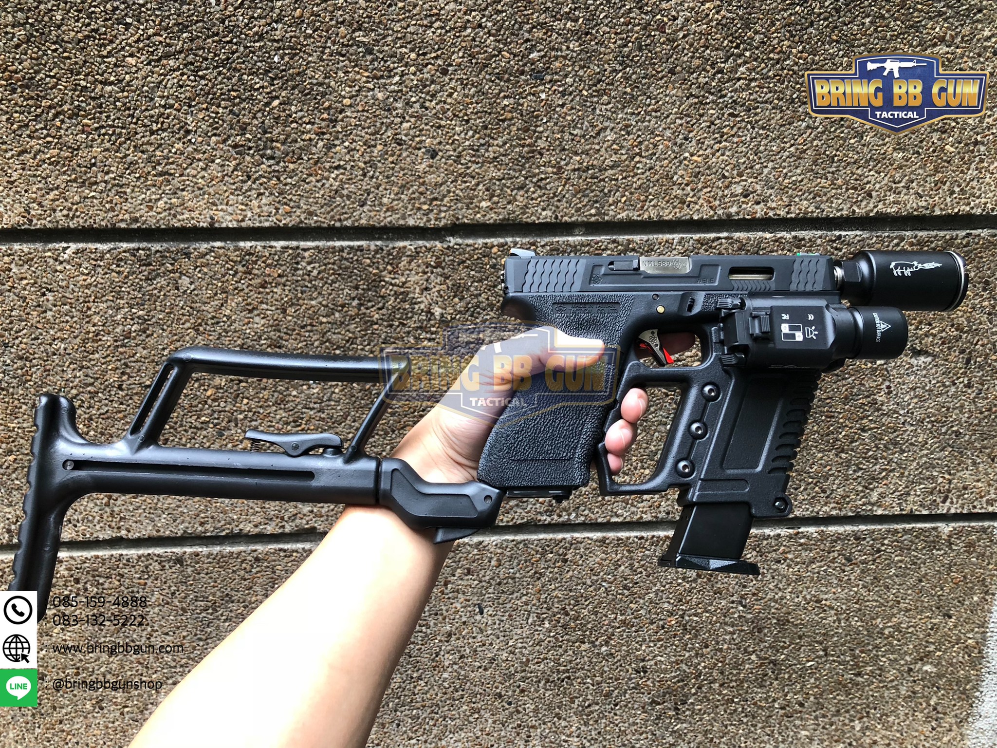 กริ๊ปมือหน้าปืน Glock ทรง Kriss