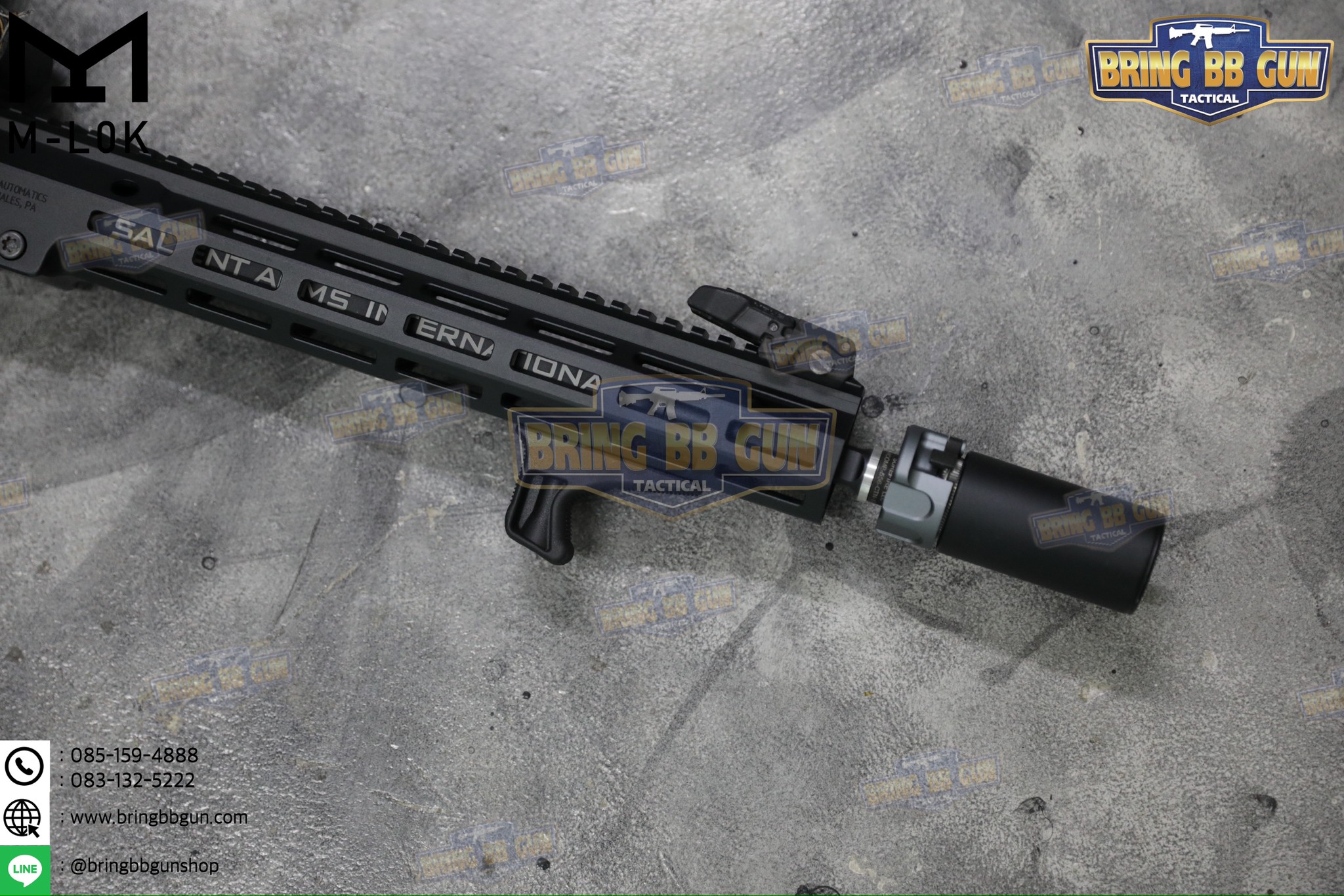 กริ๊ปมือหน้า BCM KAG (Angled Foregrip) (Kinesthetic Angled Grip) (ใช้ได้กับชุดหน้าระบบราง M-Lok เท่านั้น)