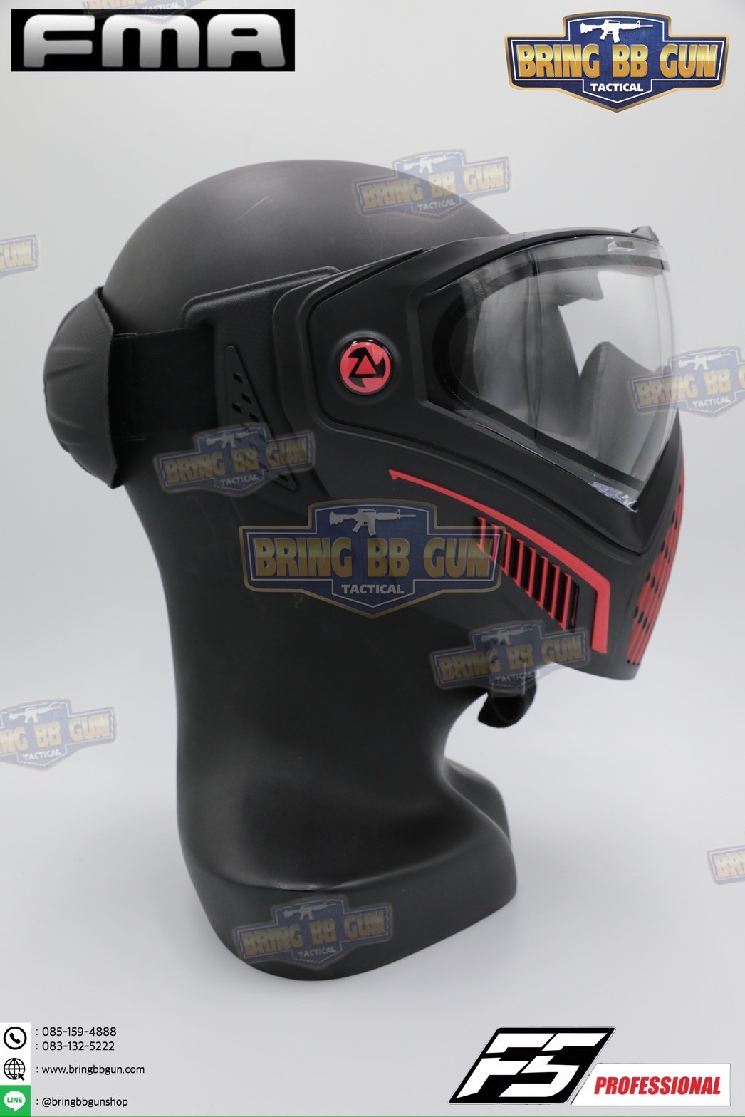 หน้ากาก F5 ยี่ห้อ FMA (FMA F5 STORM GOGGLE MASK) (F5 Professional) (Storm Goggle Mask)