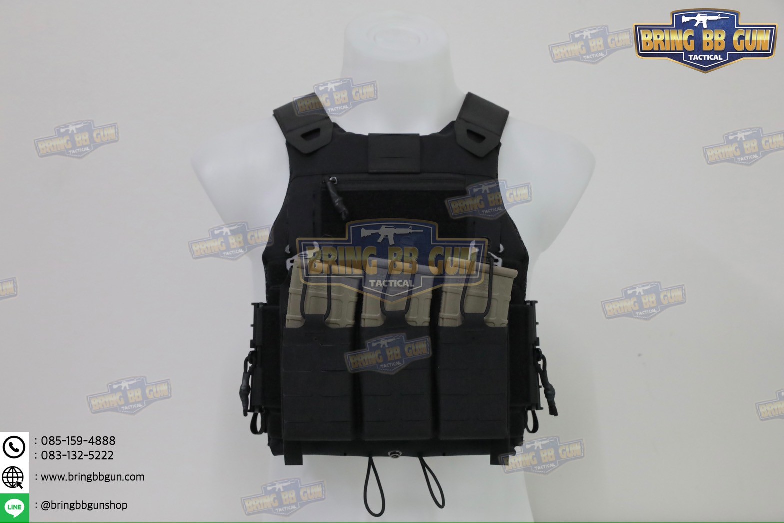 เสื้อเวส FCSK 3.4 (เสื้อเวส FCSK 3.0 + เพ้าแม็กกาซีน KTAR (5.56 แบบ3ช่อง)) (FCSK 3.4 Plate Carrier) (FCSK 3.0 + KTAR Front Flap)
