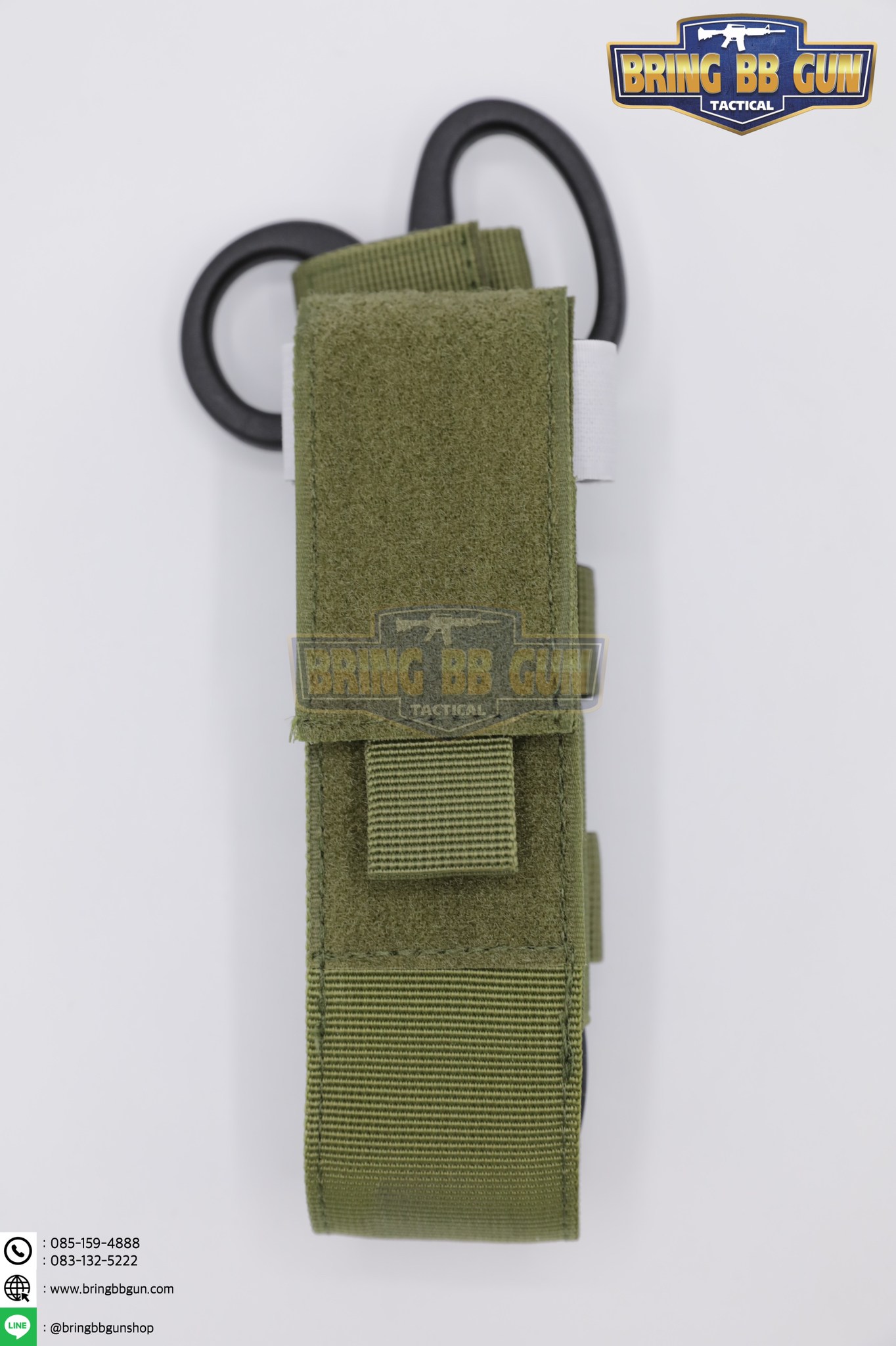 เพ้าผ้าใส่สายห้ามเลือด และ กรรไกรสนาม (ซองผ้าใส่สายรัดห้ามเลือด)