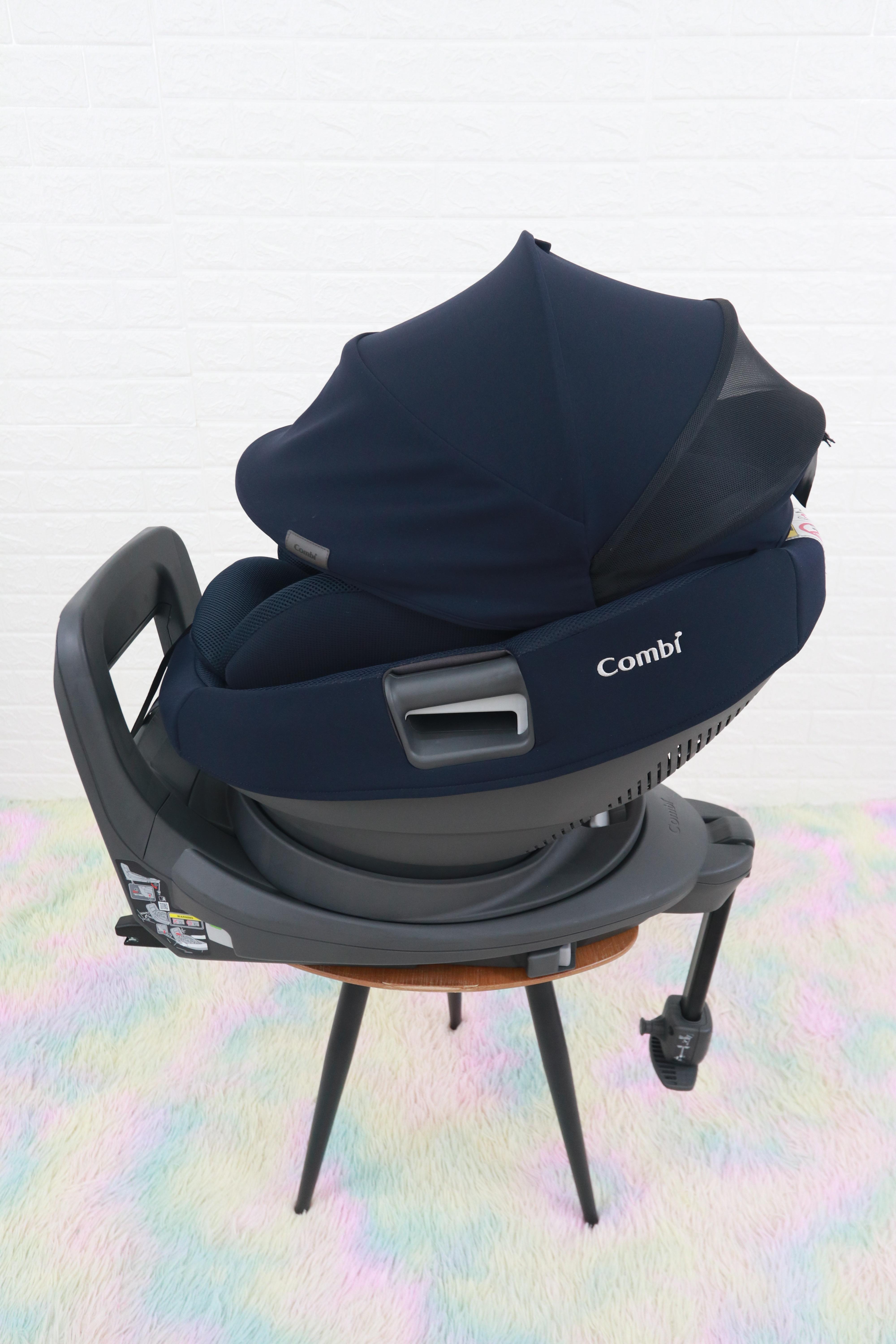 คาร์ซีทมือสอง Combi White Label THE S ISOFIX Egg Shock ZD Navy (NB)