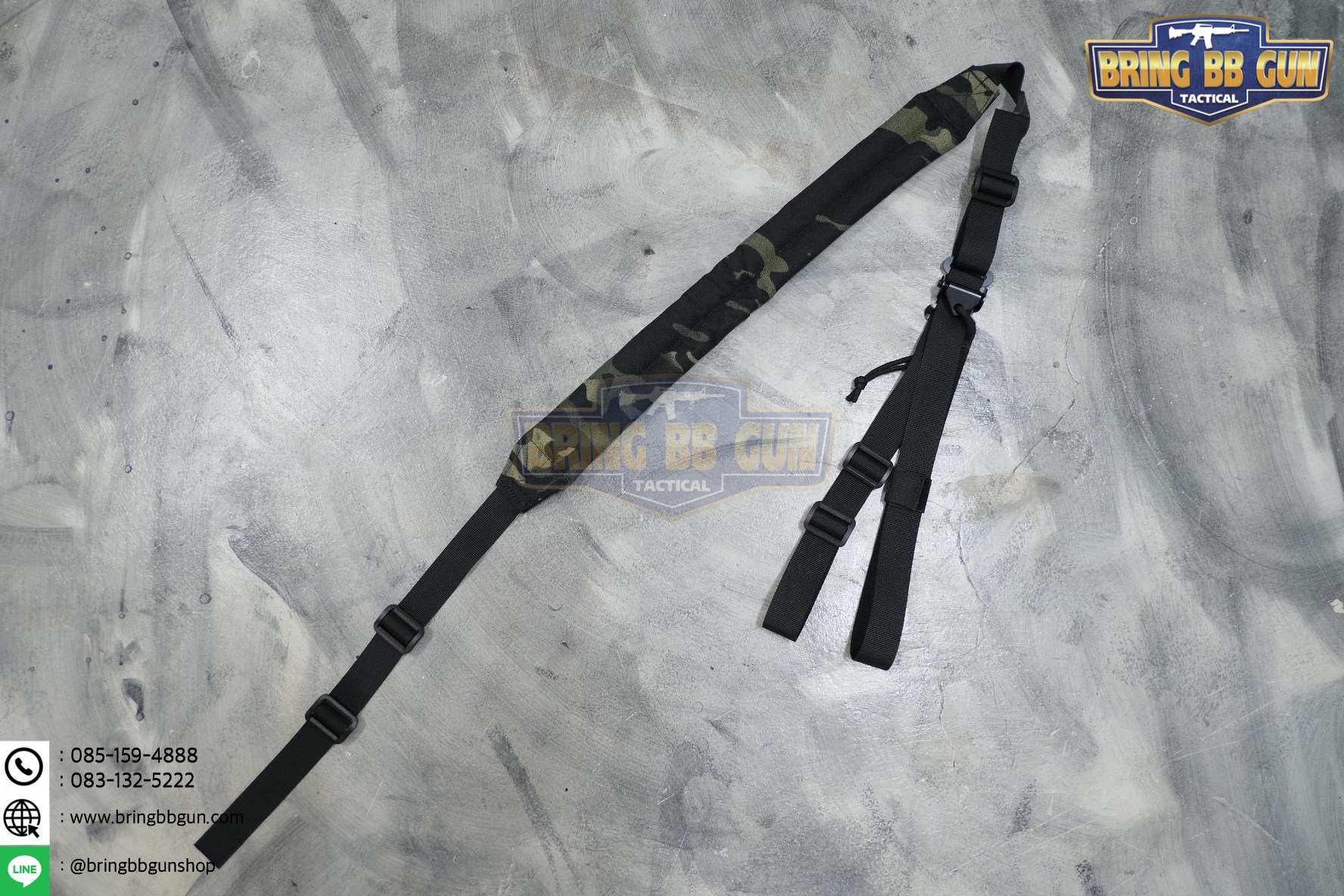 สายสะพายปืน รุ่น สายรองบ่า (Adjustable dual point tactical function rope) (สายสะพาย Viking MK2 Padded Sling)