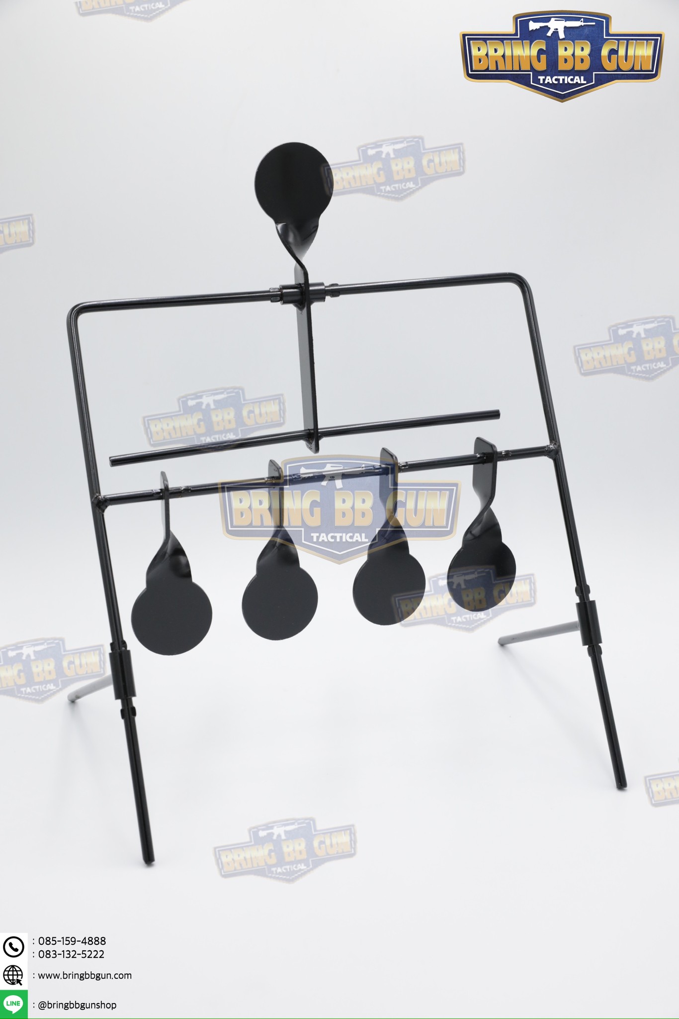 เป้าเพลทเหล็กสำหรับฝึกซ้อมยิงปืนบีบีกัน รุ่น B04 (เป้าซ้อมแบบพับเก็บได้)