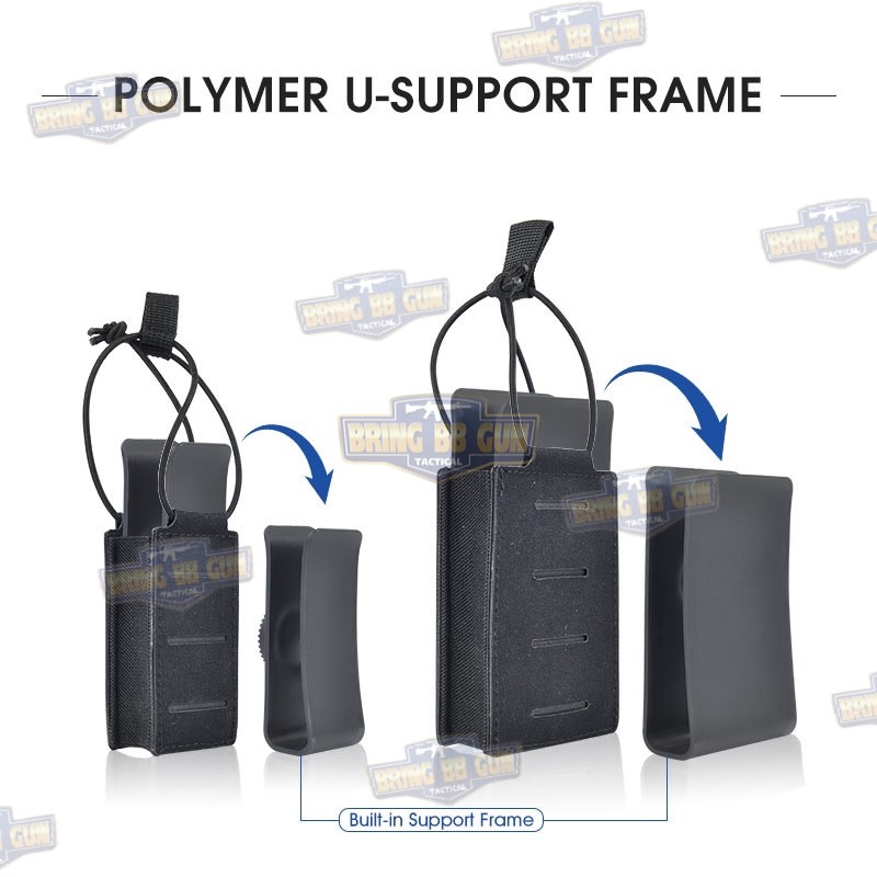 เพ้าแม็กกาซีนเดี่ยว ยี่ห้อ Amomax รุ่น ปืนสั้น (Fabric Magazine Pouch)