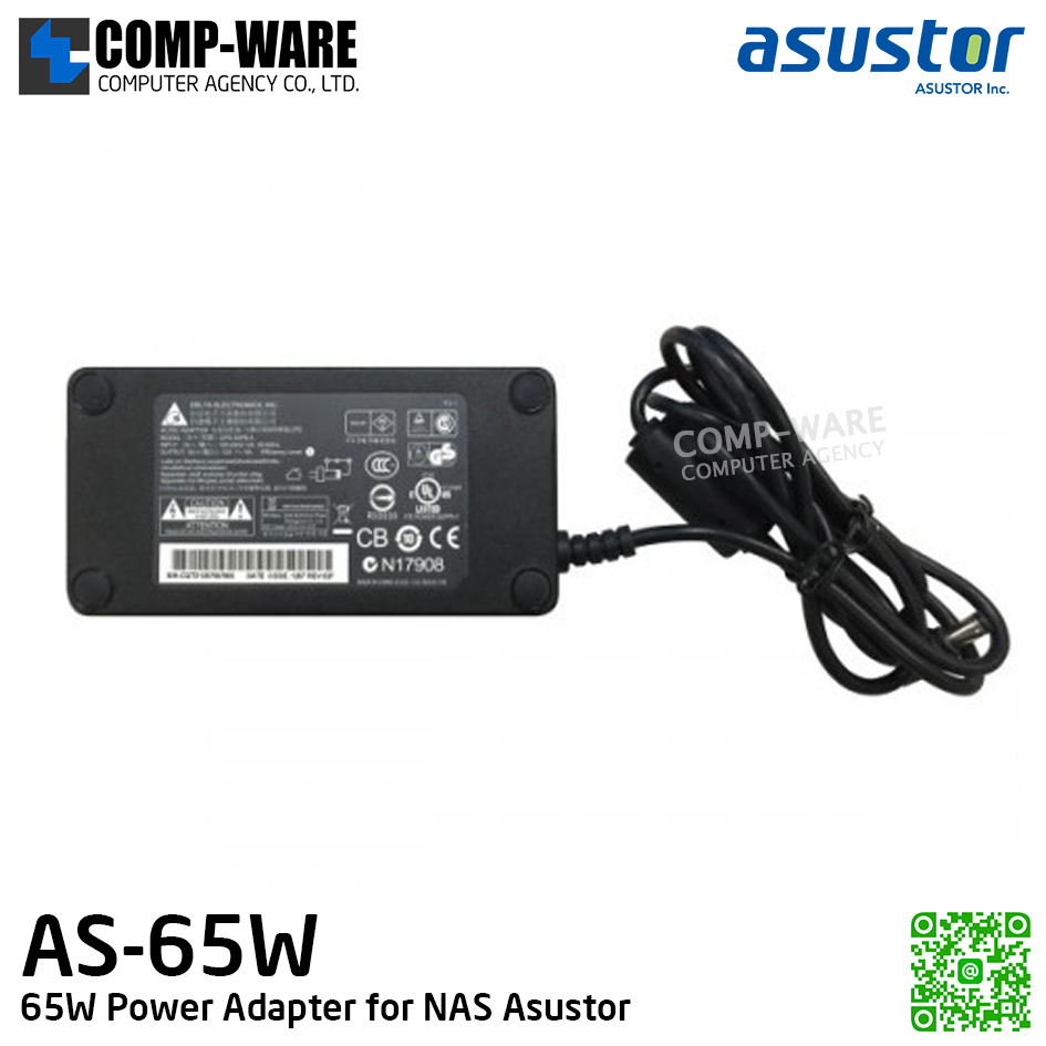 Asustor AS-65W , 65W Power Adapter (3 months)
