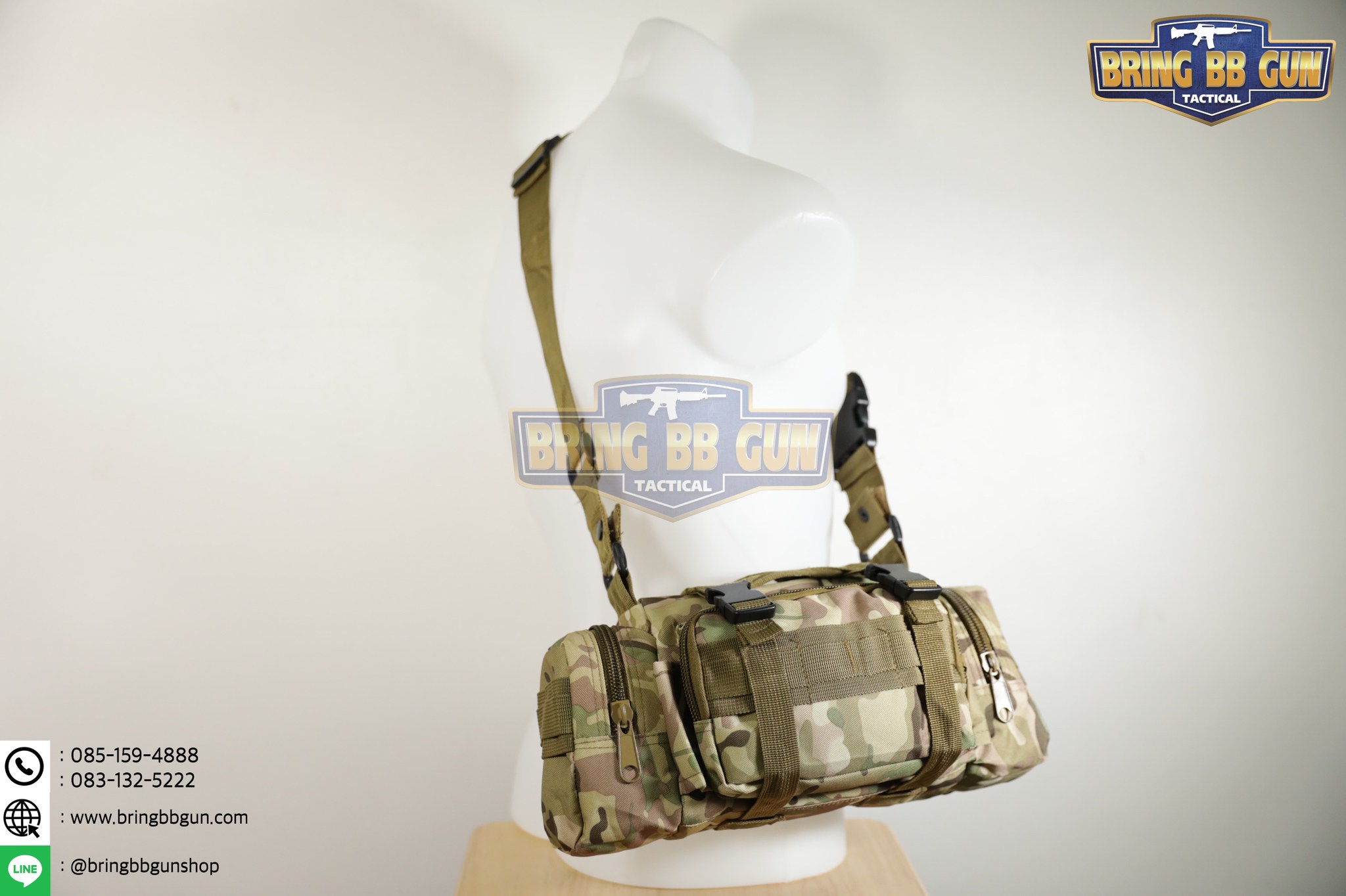 กระเป๋าสะพายข้าง+คาดเอว รุ่น กระเพาะหมูเล็ก