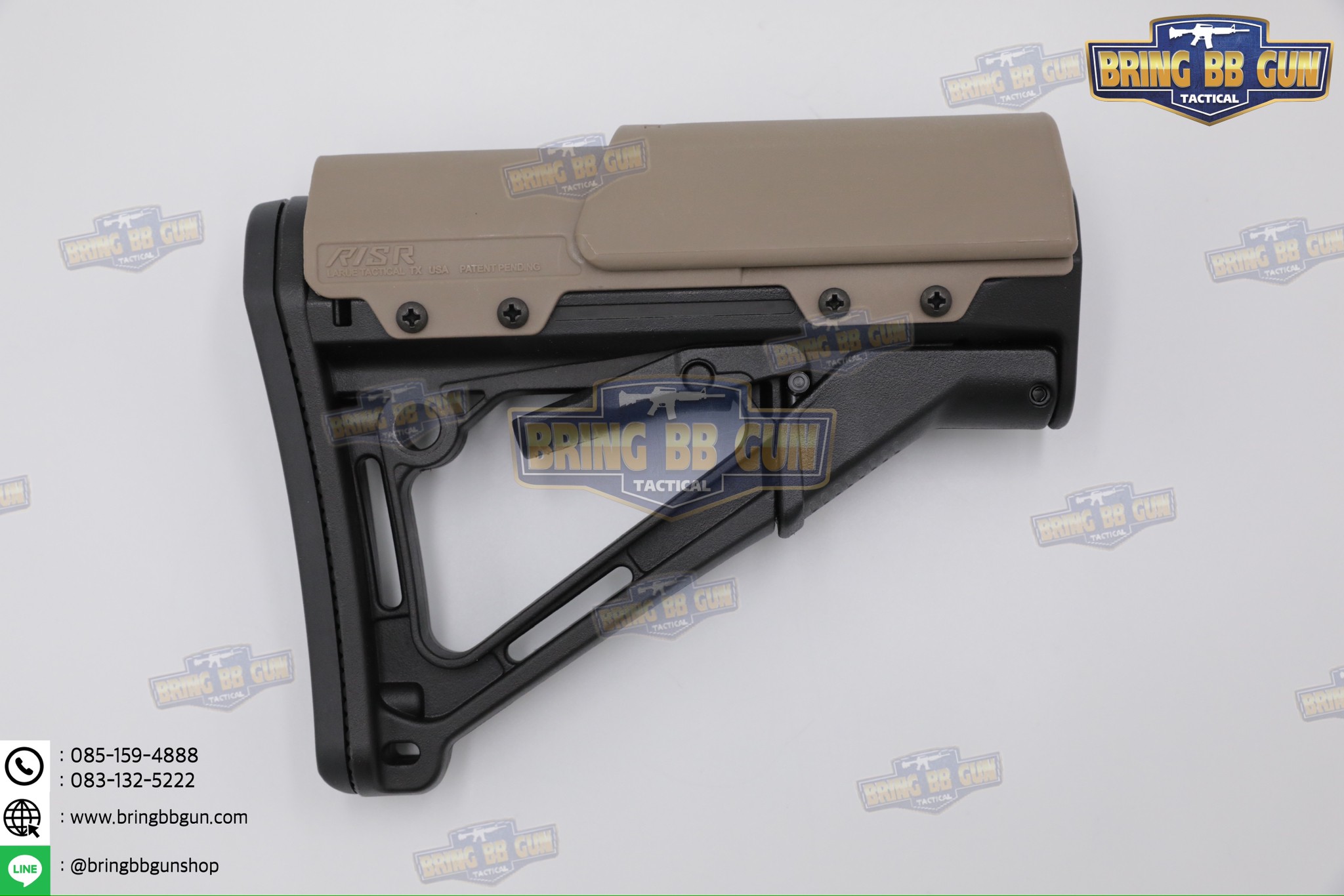 ที่รองแก้มพานท้าย CTR ทรง Larue RISR (Larue RISR for CTR/MOE) (Larue Tactical RISR) (Reciprocating Inline Stock Riser) (Cheek Riser)