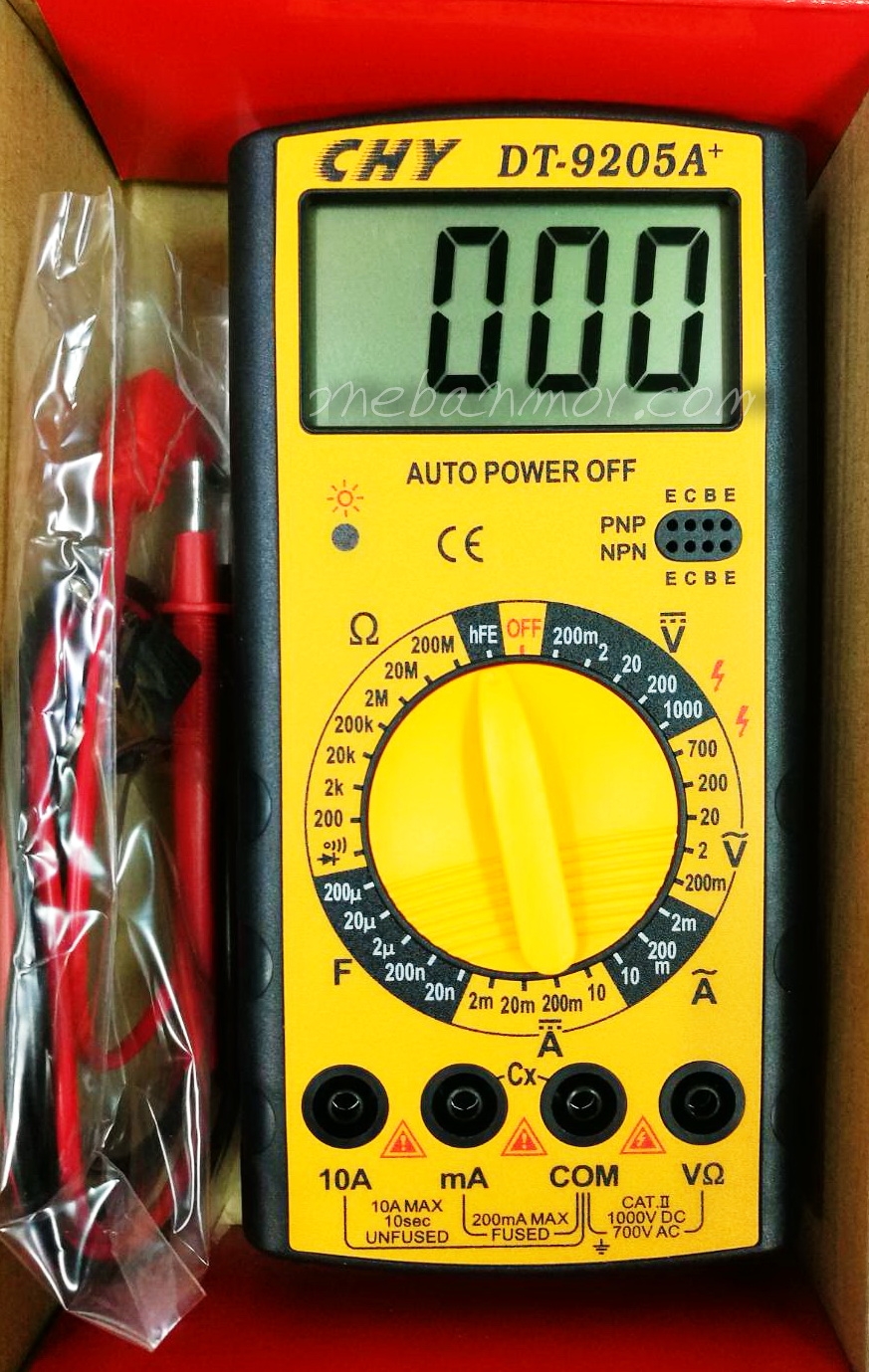 Digital multimeter CHY DT-9205a ครบทุกฟังช์ขั่นพื้นฐาน ราคาประหยัด