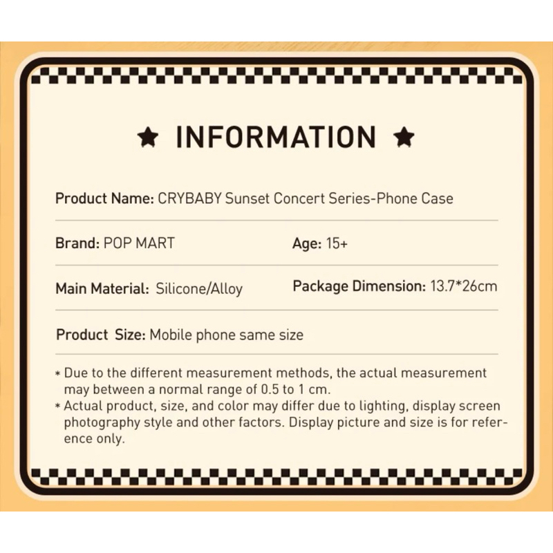 CRYBABY Sunset Concert Series - Phone Case