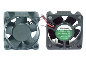 พัดลม DC12V 20X40X40MM. KD1204PKB2 (.2).GN 12V 1.5นิ้ว