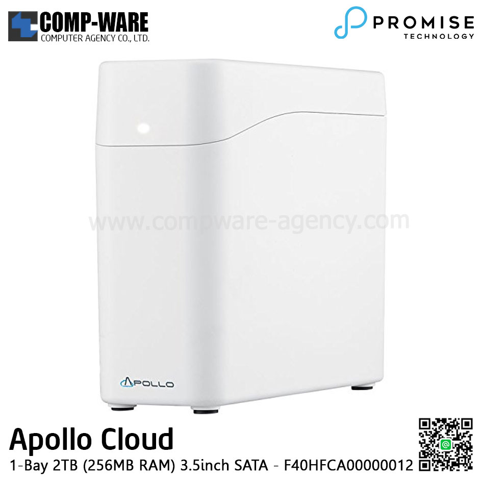PROMISE Apollo Cloud Storage (1-Bay) 2TB (256MB RAM) 3.5inch SATA - F40HFCA00000012