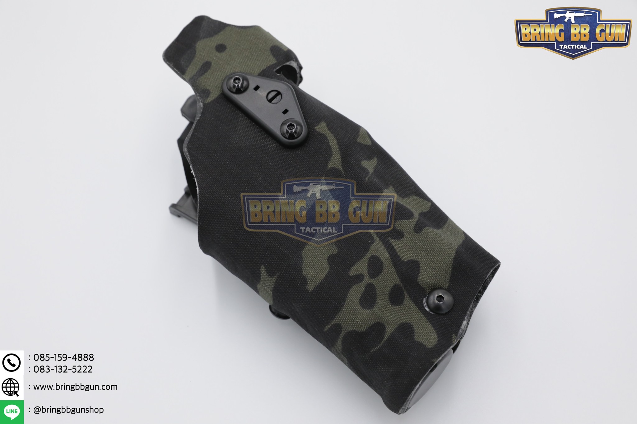 ซองปืนพกนอกปลดนิ้วโป้ง สำหรับGlock และ ไฟฉาย (Glock 17 + X300) ◼ มือขวา ◼