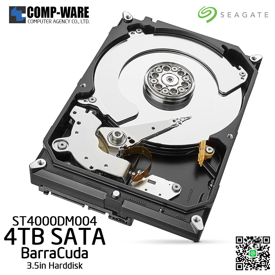 Seagate 4TB BarraCuda SATA 6Gb/s 5400RPM 256MB Cache 3.5-Inch Internal Hard Drive (ST4000DM004)