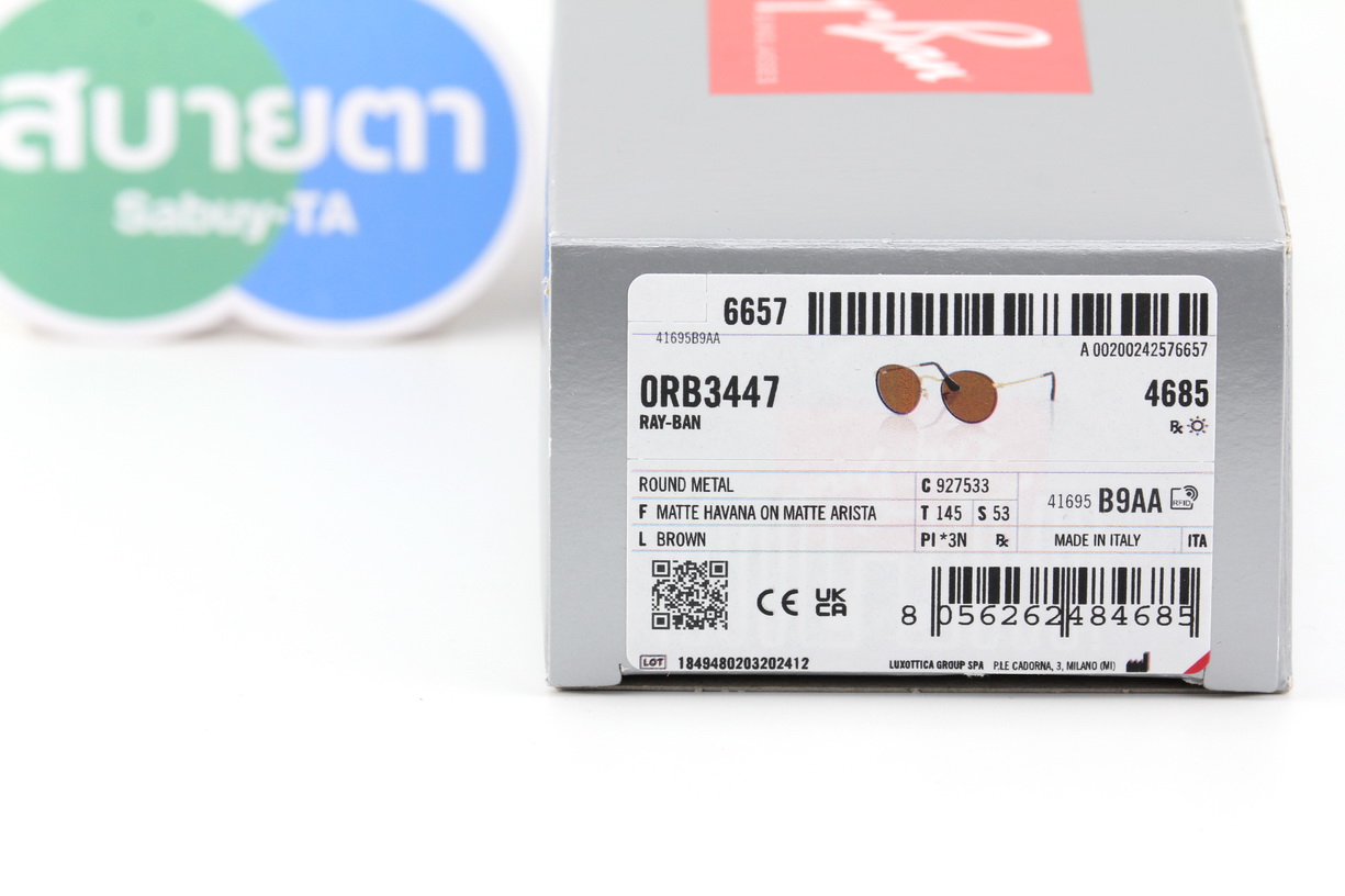 RayBan Round Metal RB3447 927533