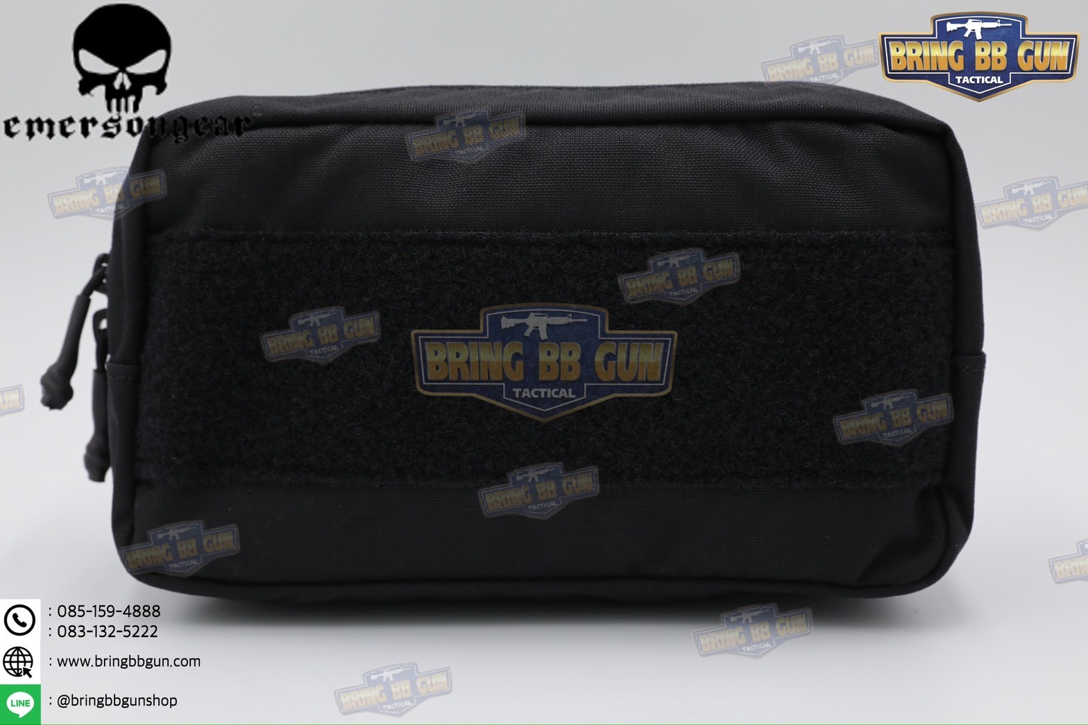 กระเป๋าจิงโจ้ติดเสื้อเวส ทรงสี่เหลี่ยม ยี่ห้อ Emerson (Emersongear Tactical Action Pouch) (Armor Carrier Drop Pouch) (Lower Accessories Pouch) (Drop Pouch)