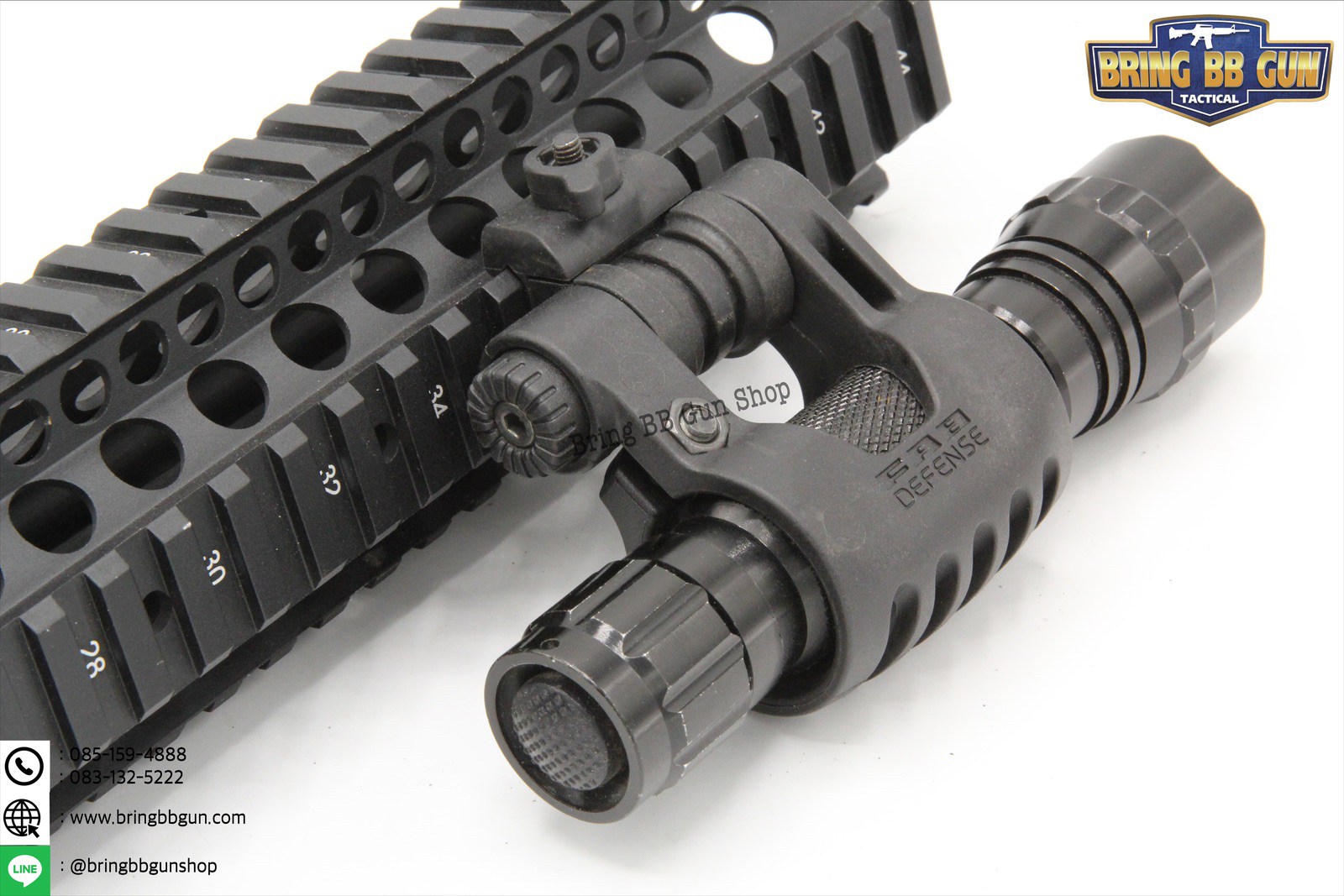 ขาจับไฟฉายติดราง ยี่ห้อ FAB วัสดุ : Nylon