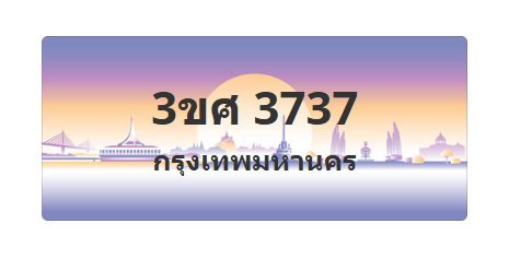 ทะเบียนสวย 3737 ขายทะเบียน 3737 3ขศ 3737 (ผลรวม 32)