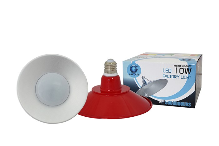 IWC-HIB-E27-10W (RED) ไฮเบย์ แสงขาวและแสงวอร์มไวท์