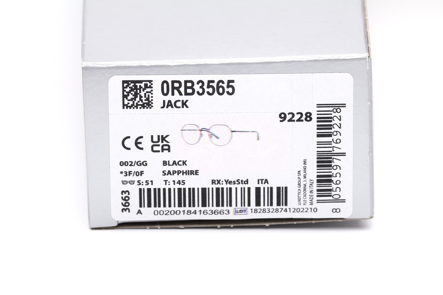 RayBan Jack RB3565 002/GG