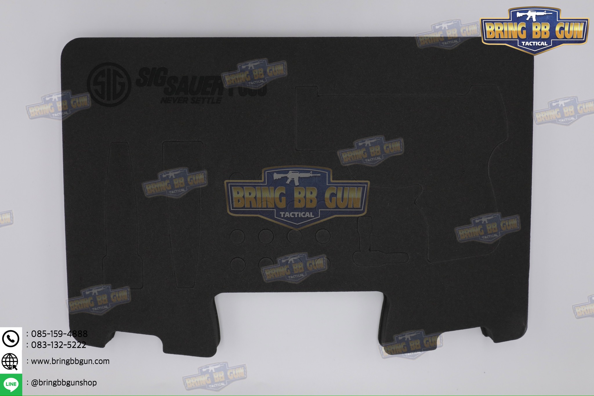 โฟม EVA ตัดเข้ารูปสำหรับกล่อง Glock / Sig Sauer (โฟม EVA ตัดเข้ารูปกันกระแทรก)