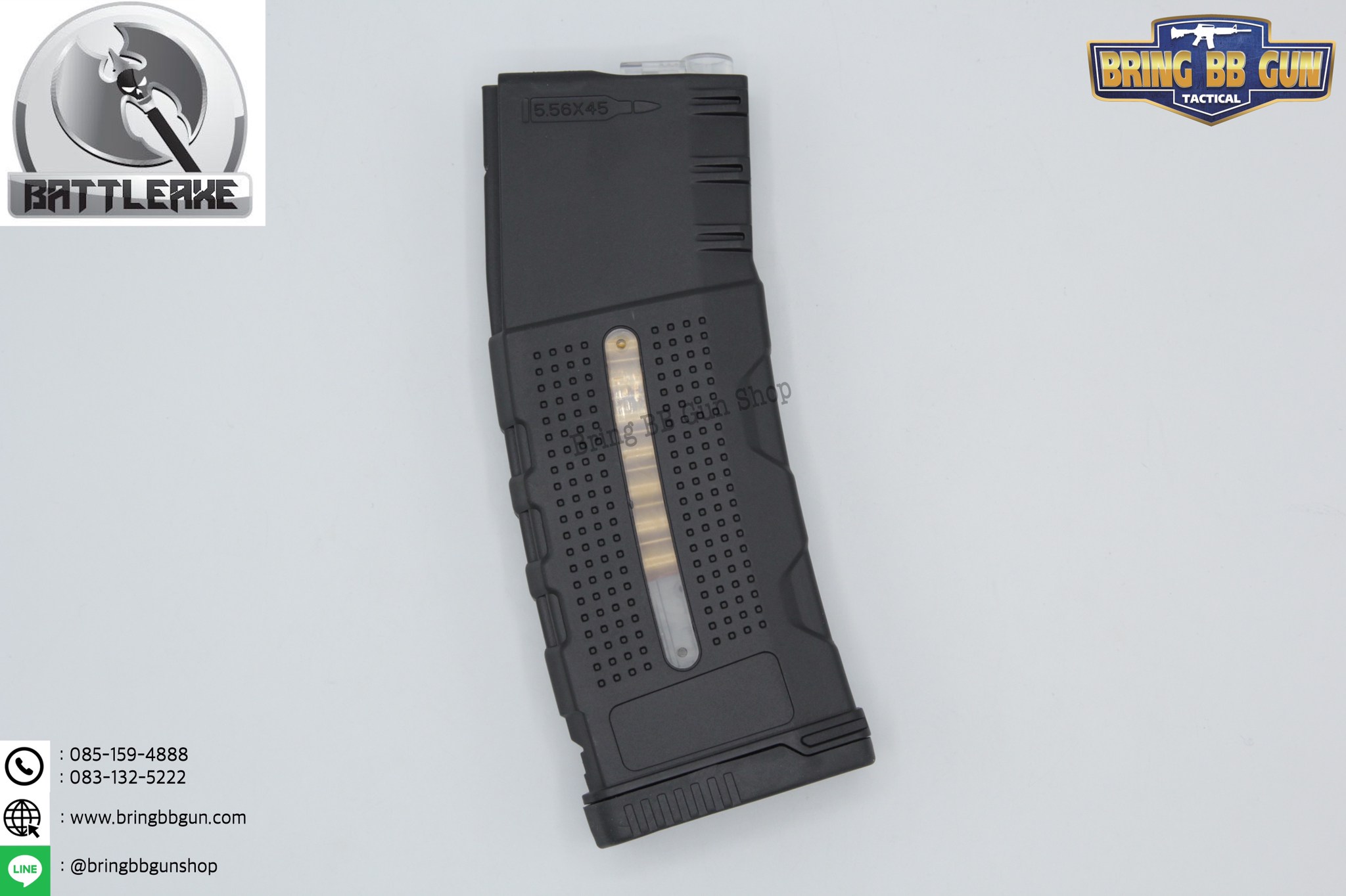 แม็กกาซีน M4 ยี่ห้อ Battle Axe แบบstand ❌ไม่ต้องปั่น❌มี4ทรงให้เลือก ทรง P-mag / ทรง EPM / ทรง 002 / ทรง IMI Lancer