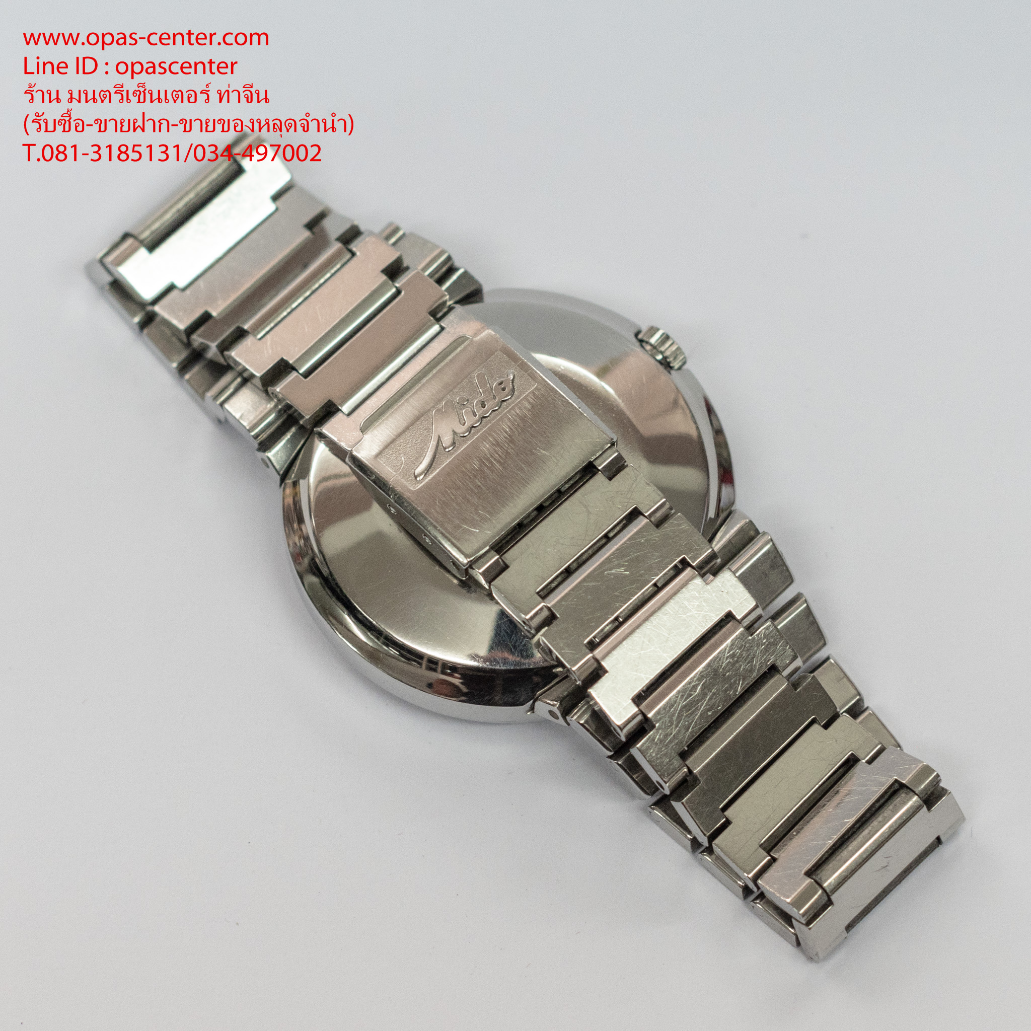 นาฬิกา Mido ชาย Auto รุ่น Commander 8269 เรือนเงิน หน้าเงิน ของแท้ เดิมทั้งเรือน พร้อมใช้งาน