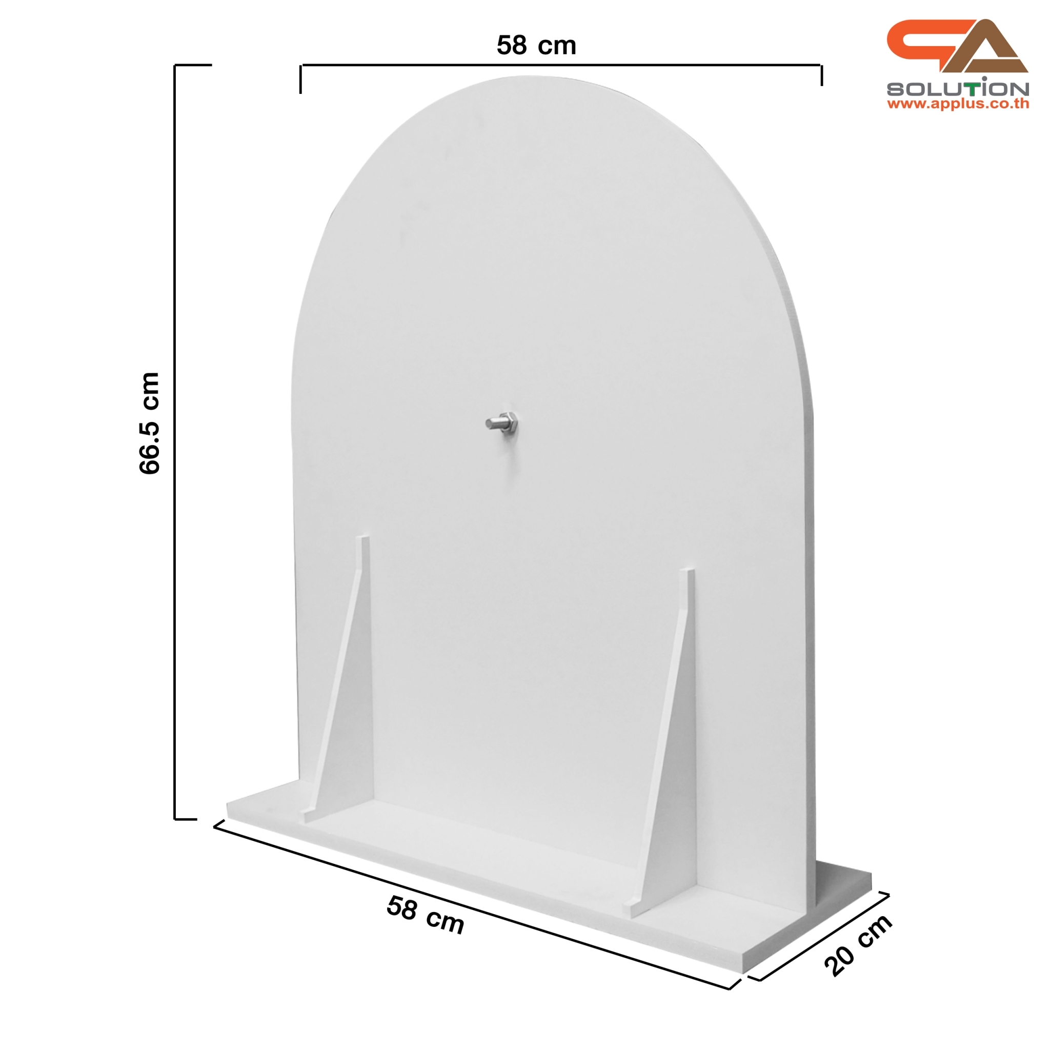 เกมส์วงล้อตั้งโต๊ะ ขนาด (W)58 x (D)20 x (H)65 ซม. วัสดุไม้MDF ปิดผิวเมลามีนสีขาว และ พลาสวูด