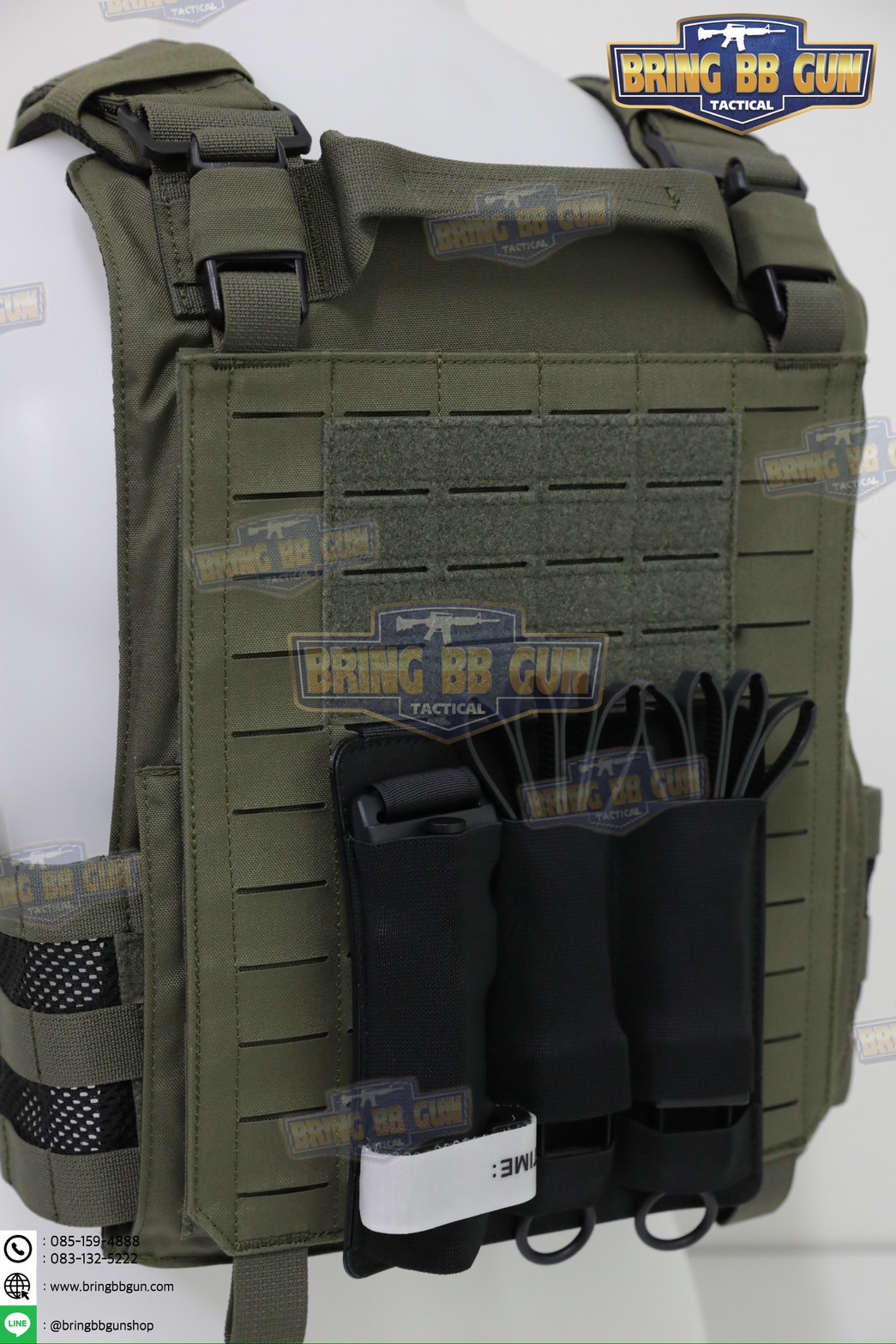 เพ้าเก็บ Cable Ties/สายTQ ติดหลังเสื้อเวส (Plastic Cable Ties Fastener)