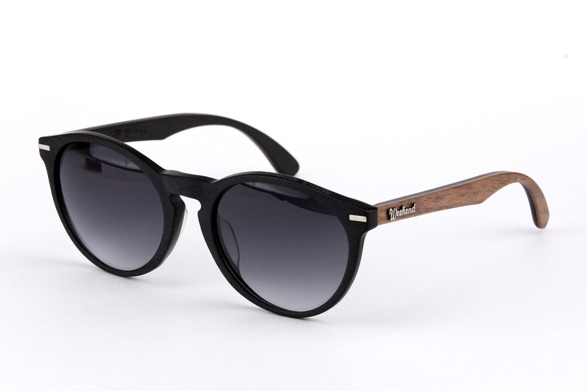 แว่นกันแดดขาไม้ Weekend Duet Collection Seoul Matte Black (Dark)