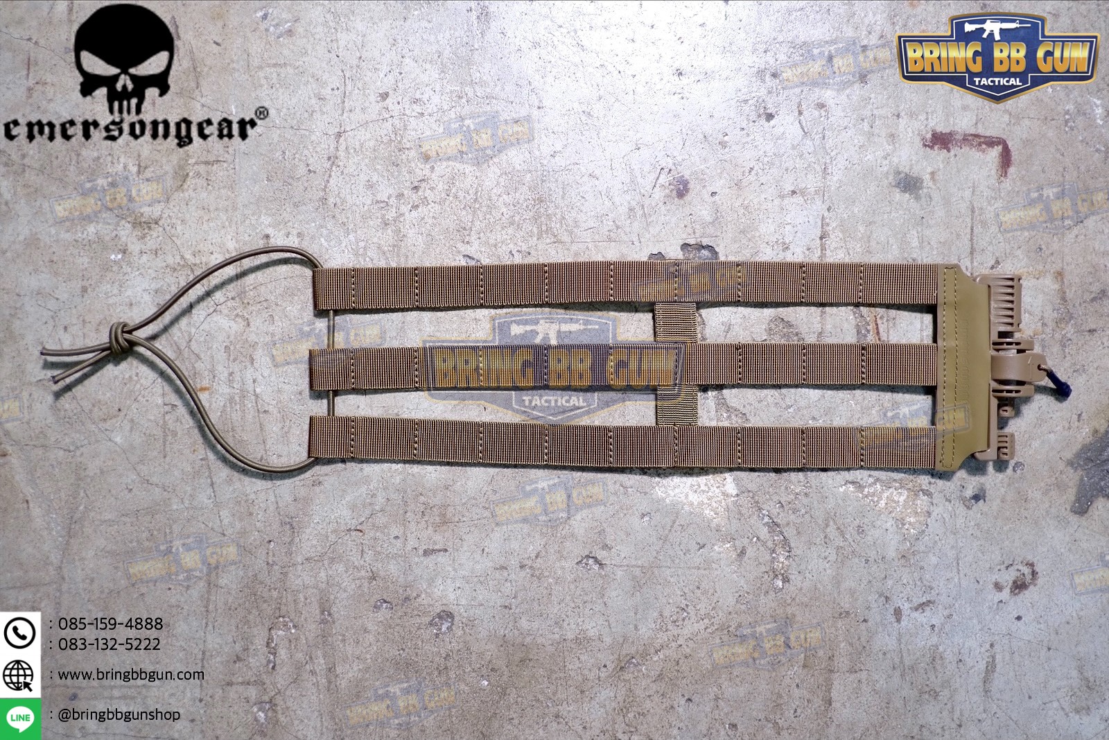 ชุดเซ็ตปลดเสื้อเกราะไว (ชุดสายโอบ-ปลดไว) ยี่ห้อ Emerson (Vest single point quick release Mesh Cummerbund) (Quick Release Cummerbund Set)