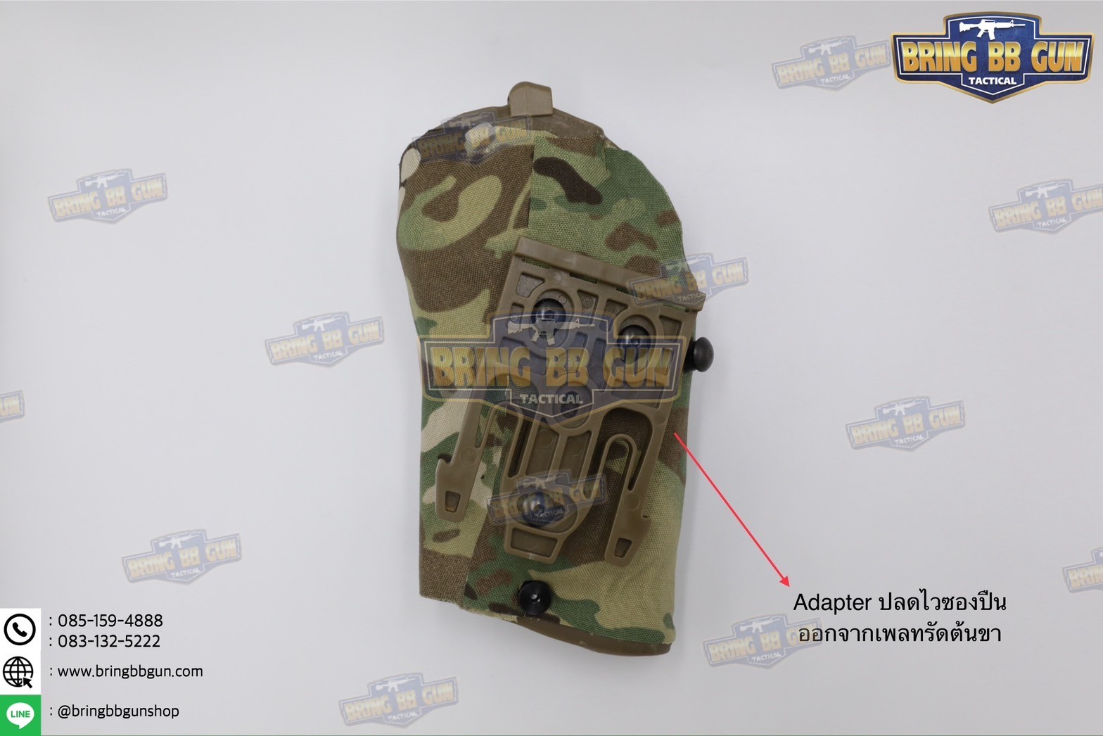 ซองปืนพกนอกปลดนิ้วโป้ง Sig Sauer P320 + ช่องไฟฉาย (ซองปืน 6354DO) (6354 DO) (P320 + X300)