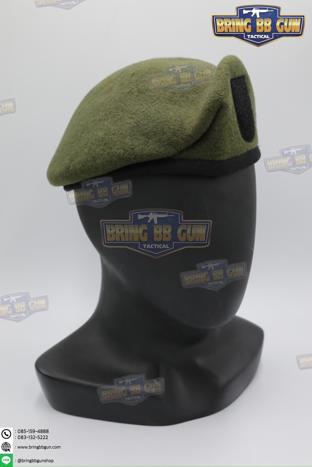 หมวกเบเร่ต์จัดทรง ยี่ห้อ ai รุ่น Fighter（หน้าหมวกใหญ่)