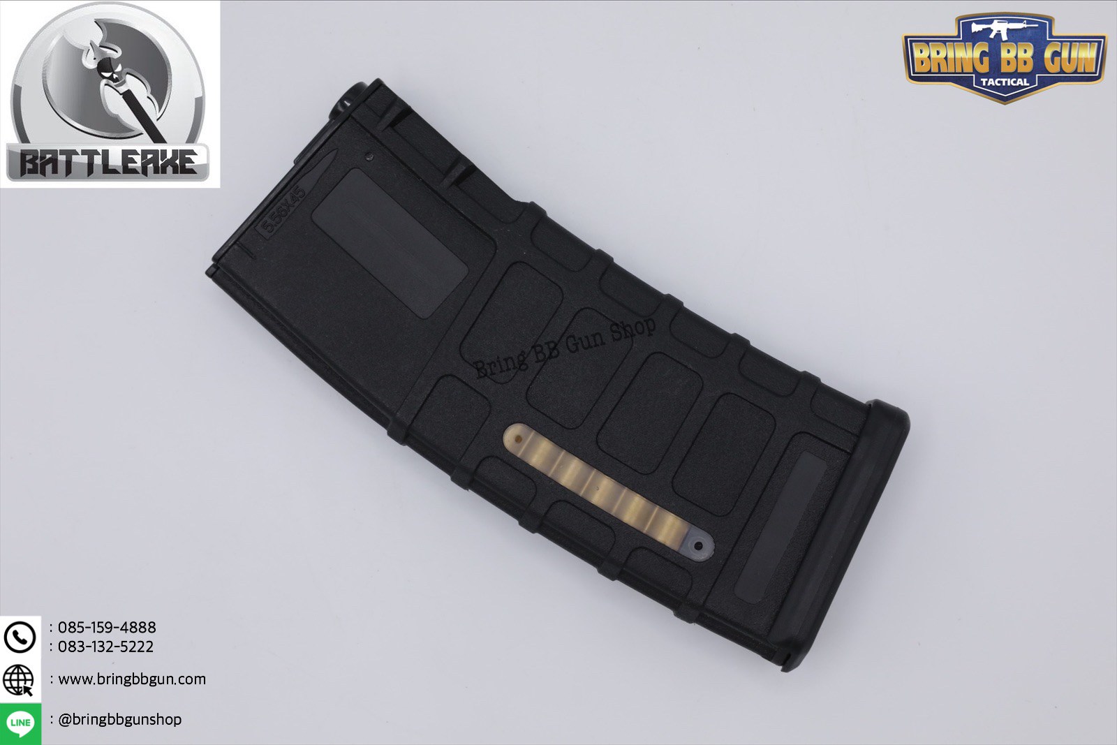 แม็กกาซีน M4 ยี่ห้อ Battle Axe แบบstand ❌ไม่ต้องปั่น❌มี4ทรงให้เลือก ทรง P-mag / ทรง EPM / ทรง 002 / ทรง IMI Lancer