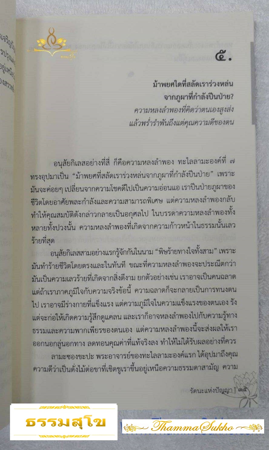 รัตนะแห่งปัญญา ธรรมะอันเรียบง่ายทว่าลึกซึ้งจากทะไลลามะองค์ที่ 7