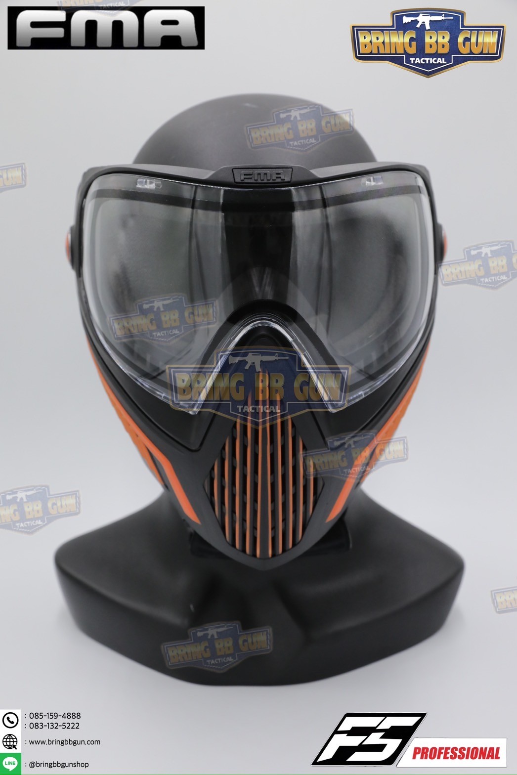 หน้ากาก F5 ยี่ห้อ FMA (FMA F5 STORM GOGGLE MASK) (F5 Professional) (Storm Goggle Mask)