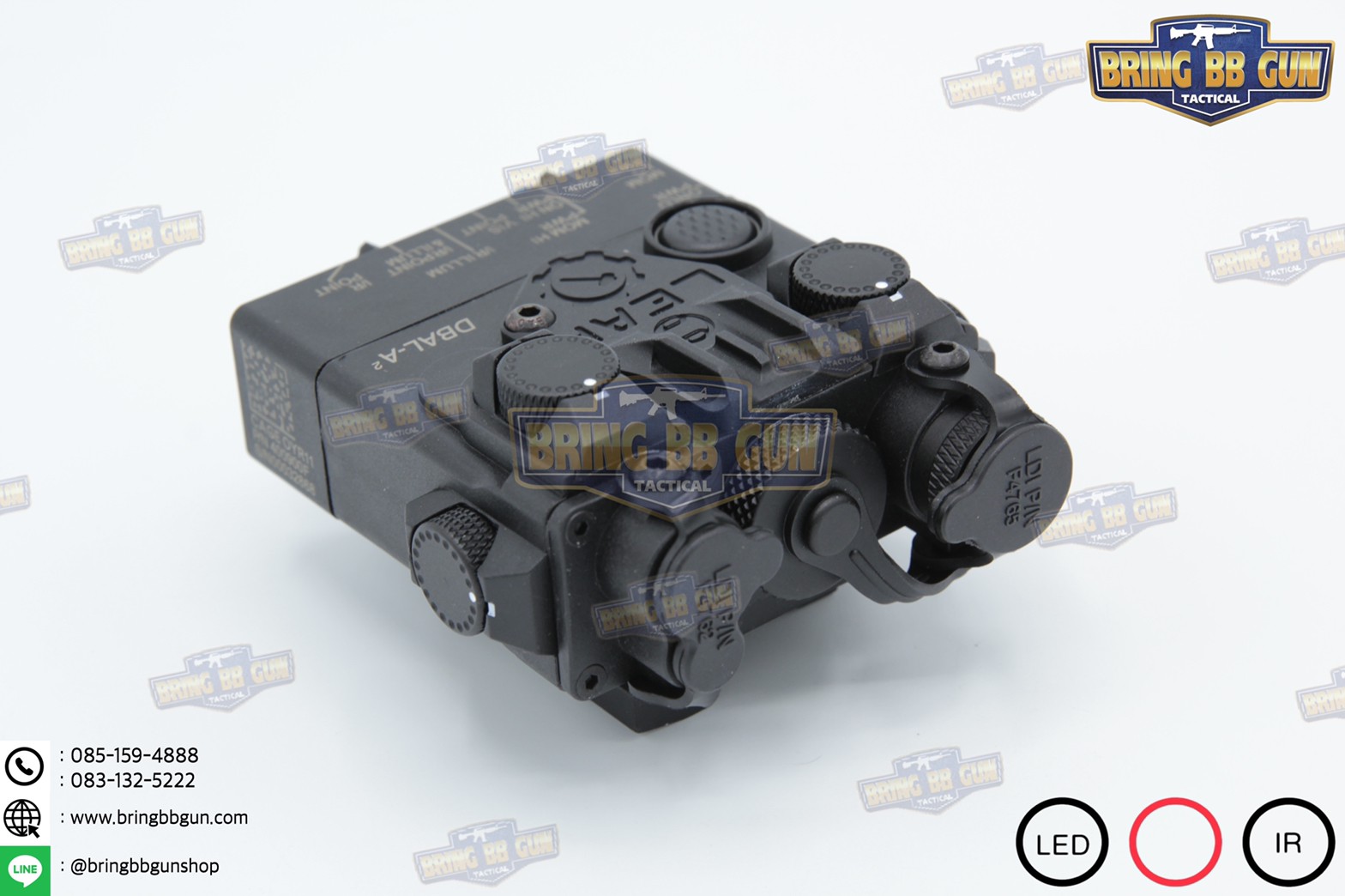 กล่องANPEQ-15A รุ่น DBAL-A2 บอดี้พลาสติก (Dual Beam Aiming Laser - Advanced2)
