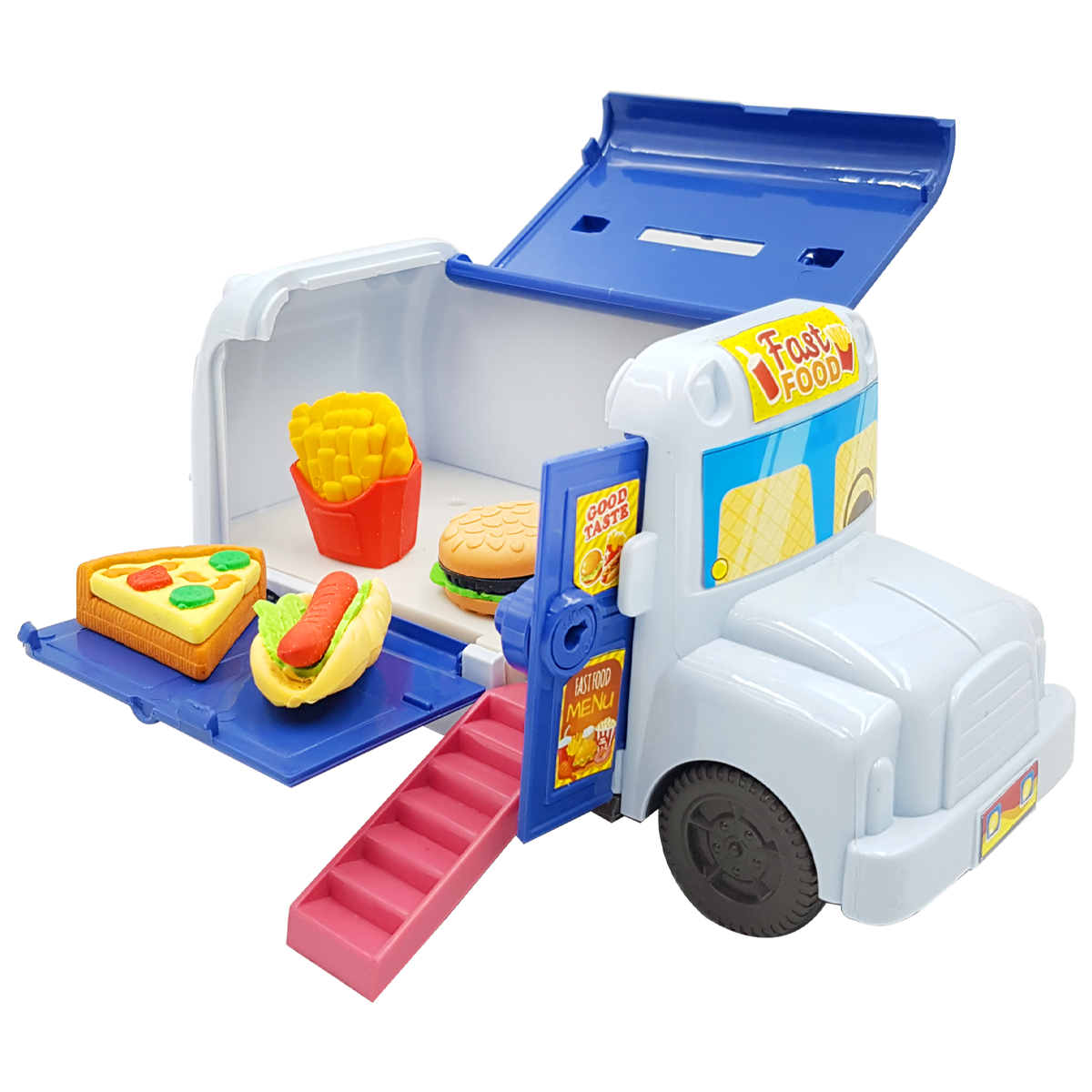รถฟู้ดทรัคมินิคละแบบ ของเล่นเด็ก ของเล่นเสริมพัฒนาการ T001-JM001120A0 - 6267993433398