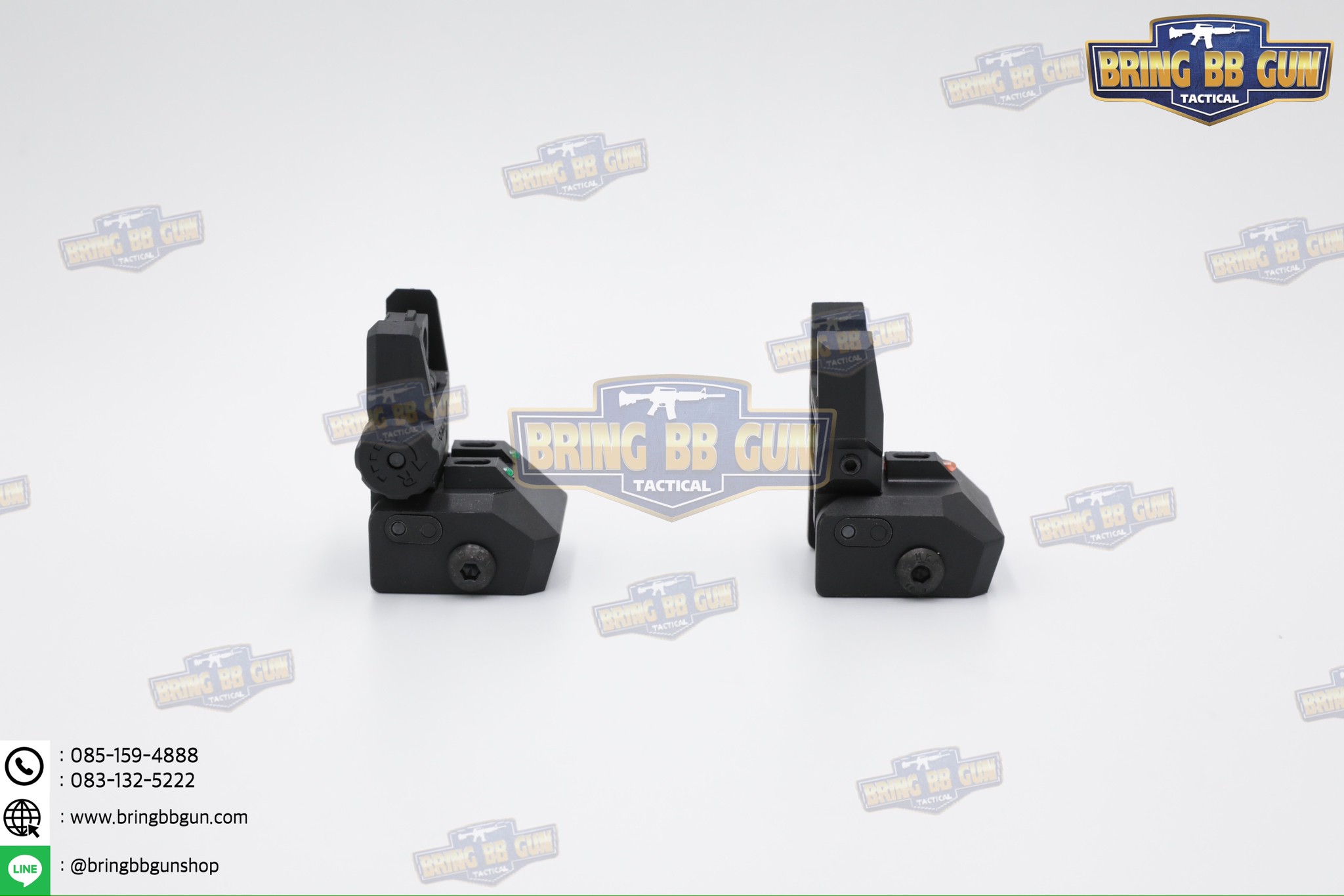 ศูนย์หน้า-หลังพับได้แบบพลาสติก MGPCQB รุ่น Armor Gen2 เรืองแสง