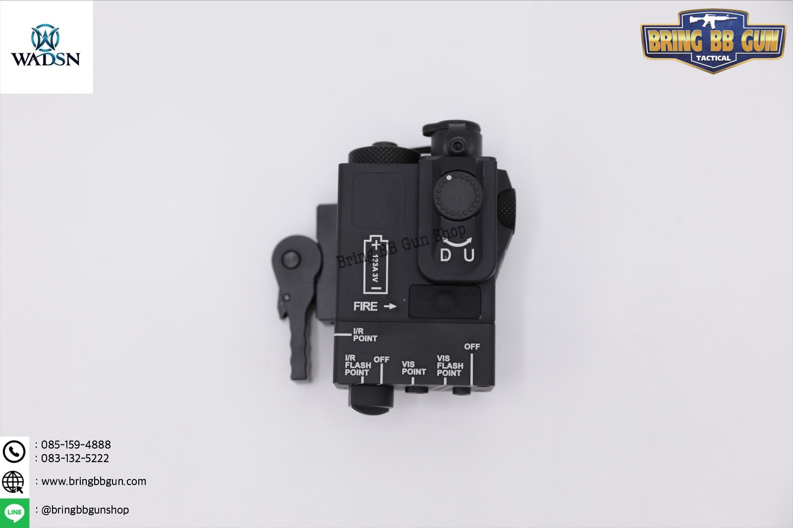 กล่องเลเซอร์ชี้เป้า(เลเซอร์สีแดง) DBAL MIni ยี่ห้อ WADSN รุ่น บอดี้อลูมิเนียม Dbal-Mini Aiming Devices (Red&IR Laser)