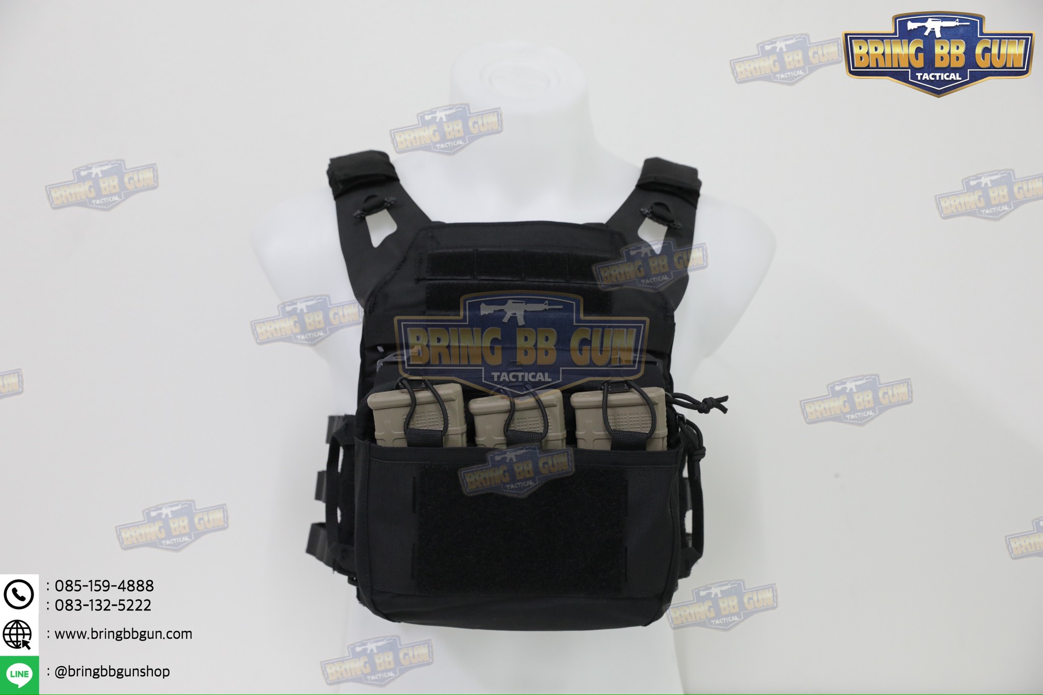 เสื้อเวส JPC 2.5 (เสื้อเวส JPC 2.0 + เพ้าแม็กกาซีน DOPE (5.56 แบบ3ช่อง)) (JPC 2.5 Plate Carrier) (JPC 2.0 + DOPE Front Flap)