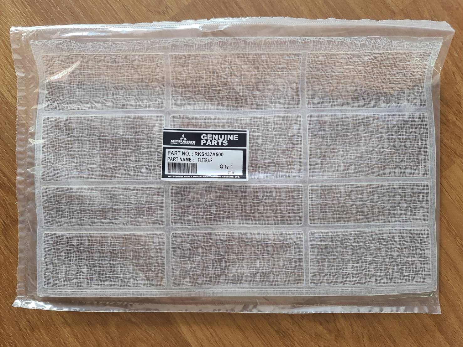 0000250 ฟิลเตอร์ RKS437A500 แผ่นกรองฝุ่นแอร์ มิตซูบิชิ MITSUBISHI
